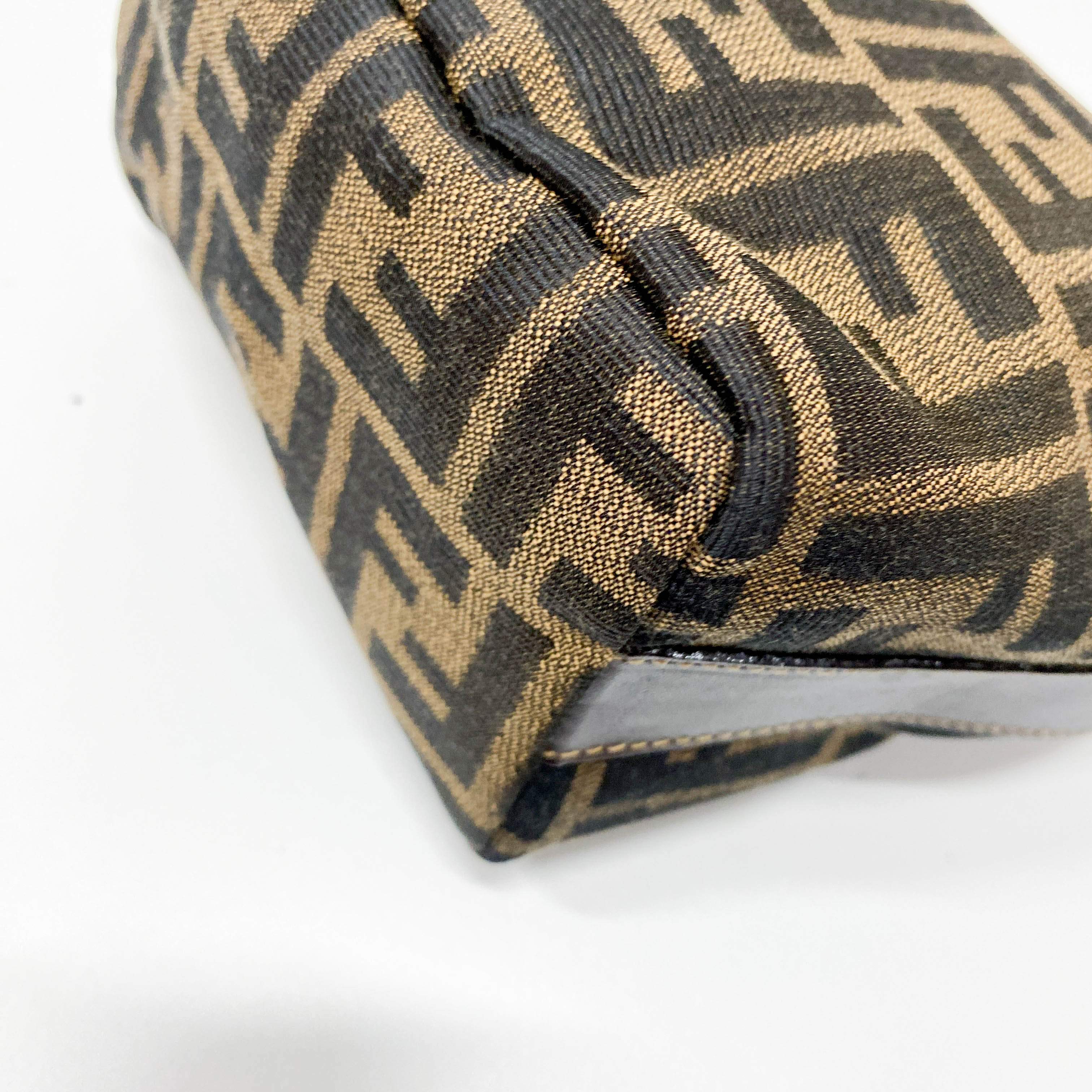 Zucca Mini Brown Canvas Handbag