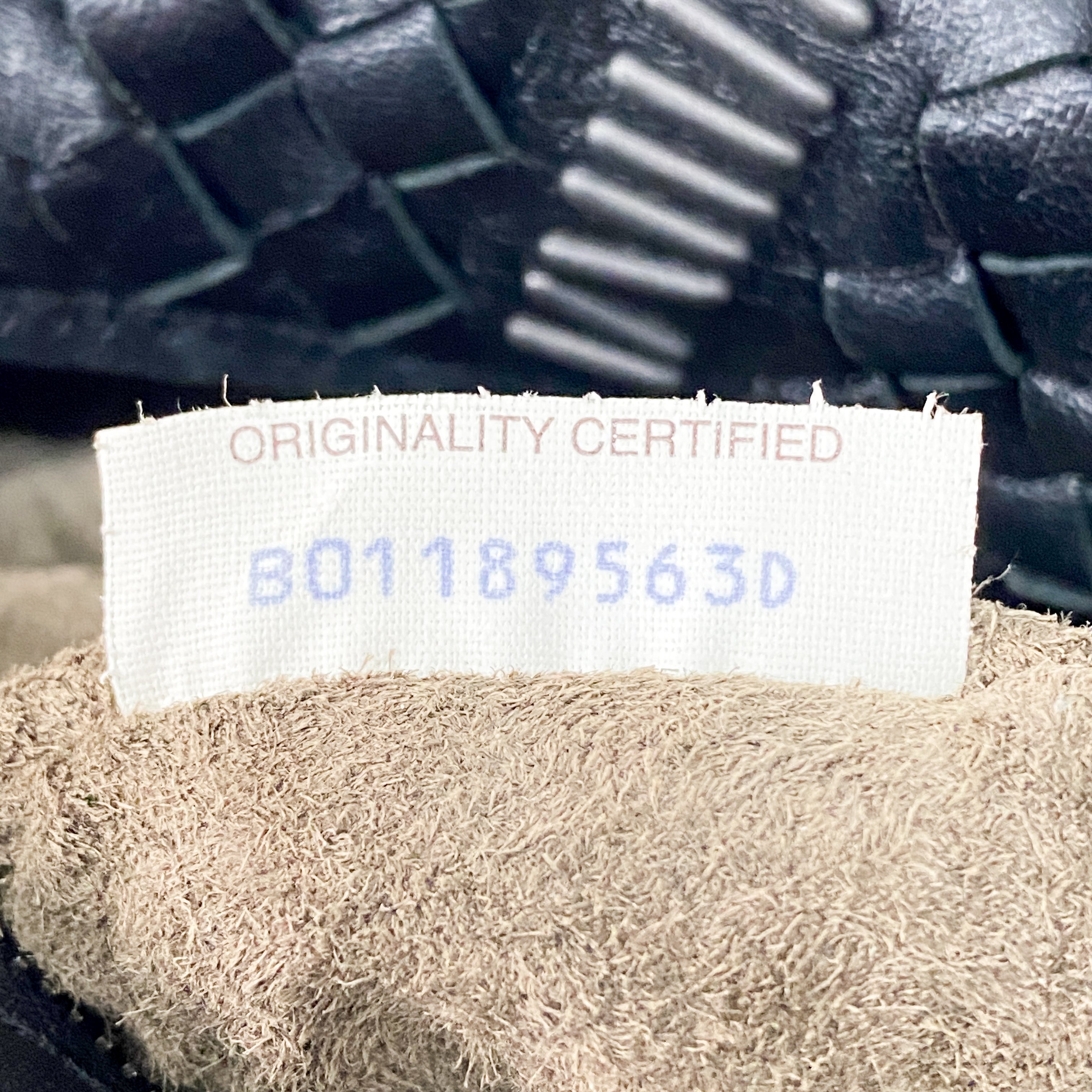 Intrecciato Black Leather Shoulder Bag