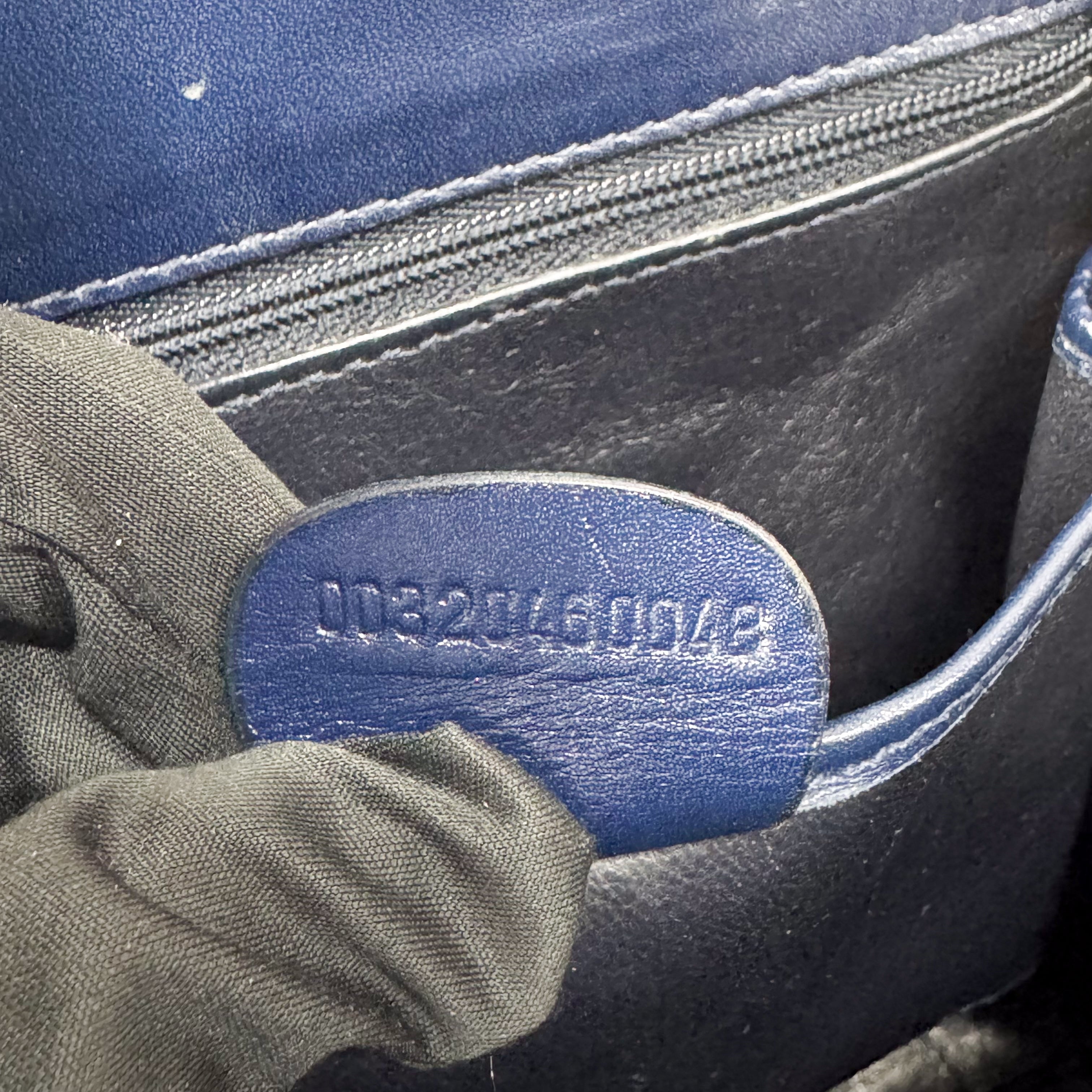 Vintage Navy Pony Hair Backback