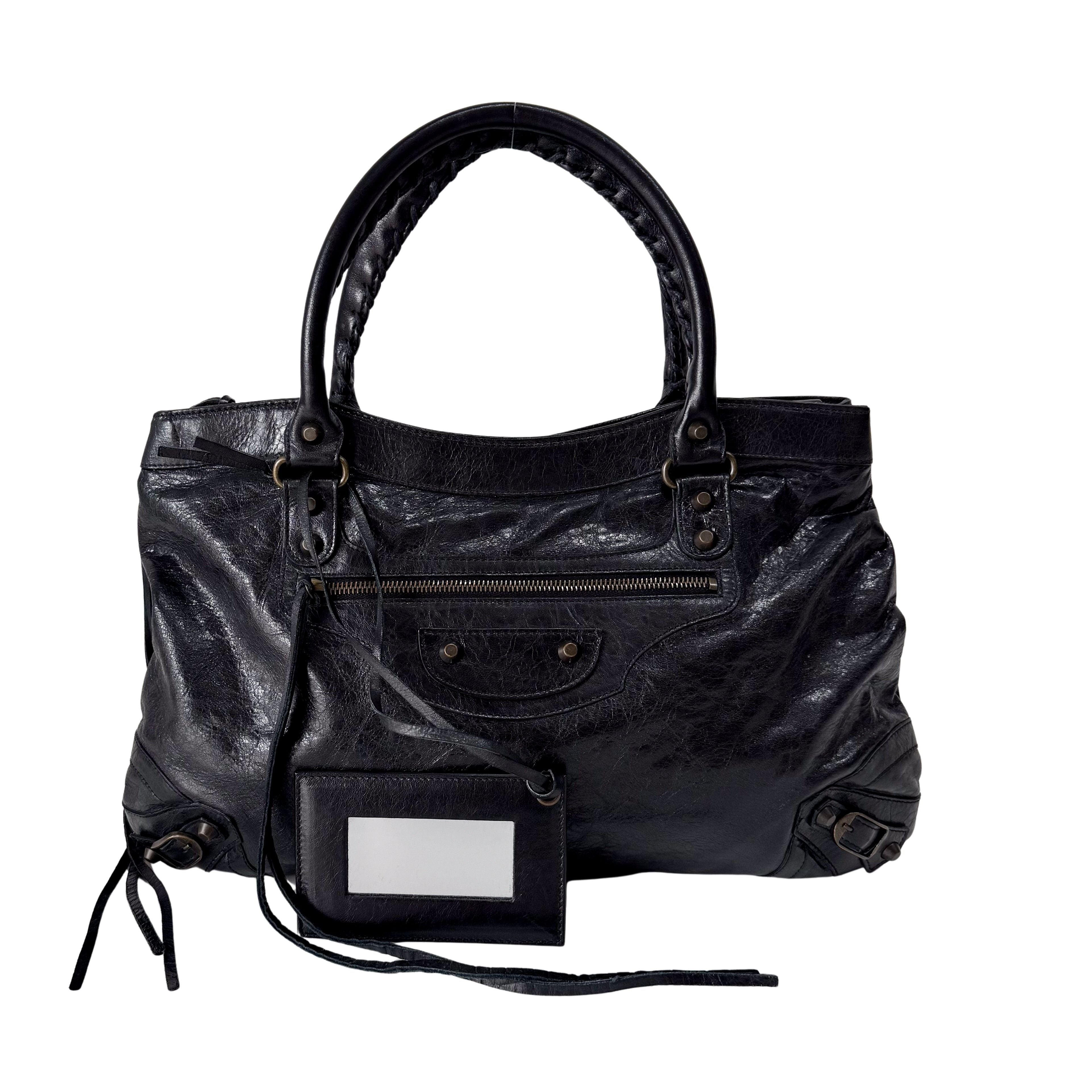 Part Time Black Calfskin Leather Bag