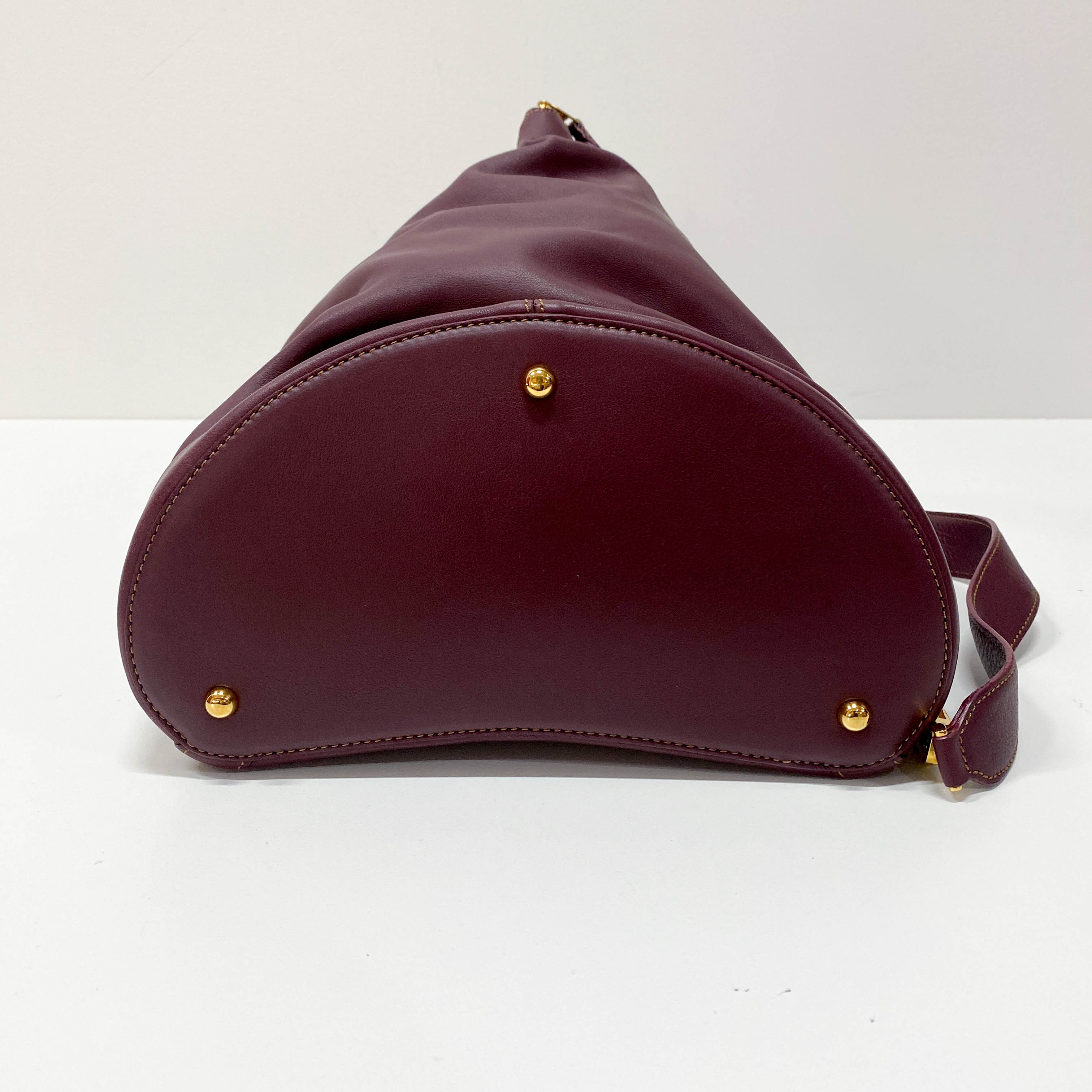 Anton Burgundy Leather Crossbody Bag
