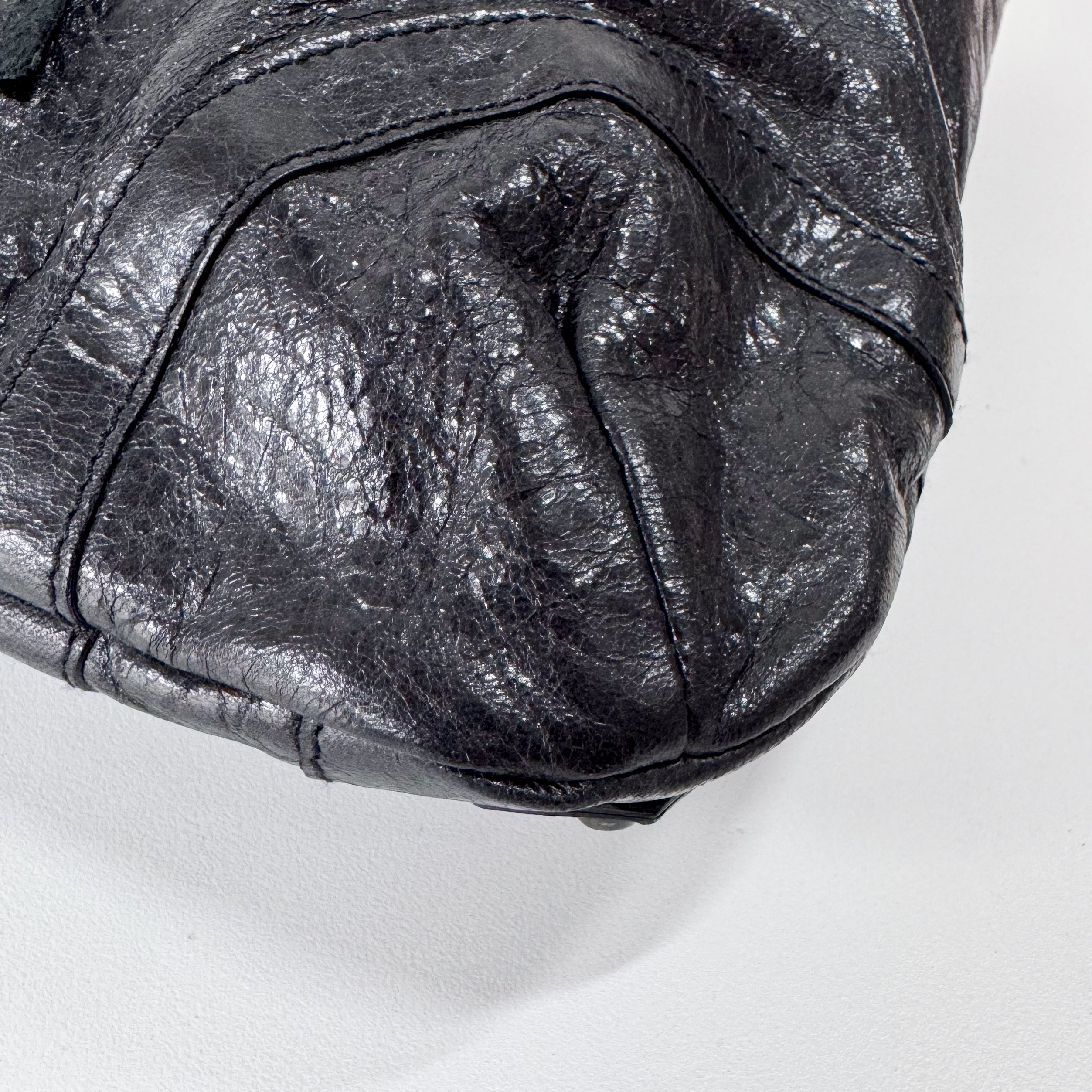 Part Time Black Calfskin Leather Bag