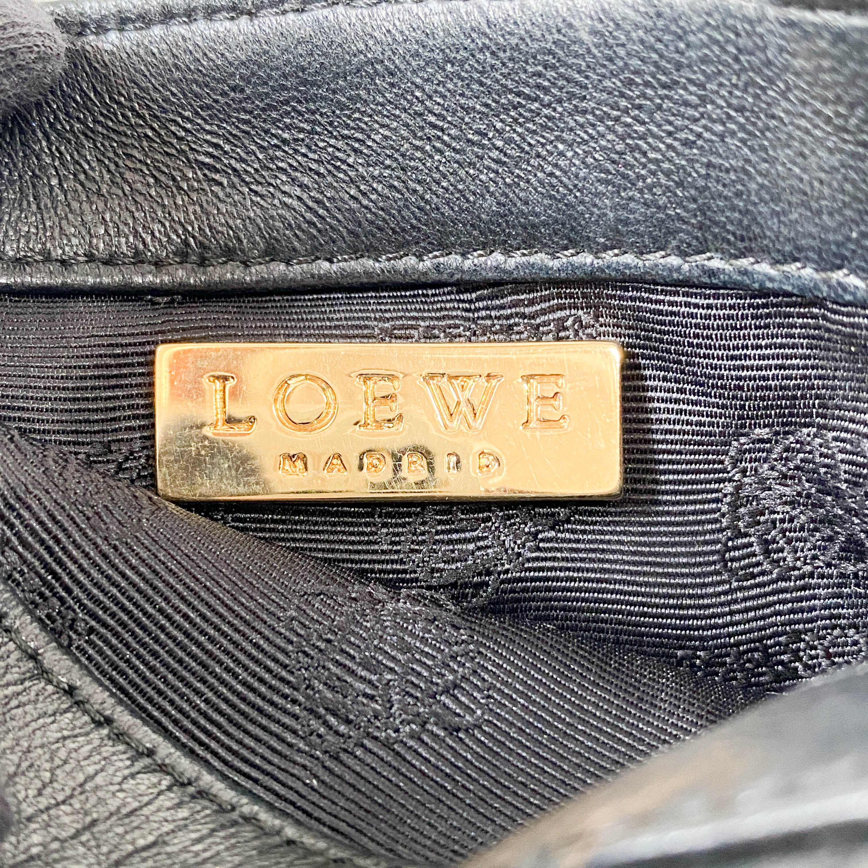 Leopard Print Pony Hair / Black Leather Mini Tote Handbag