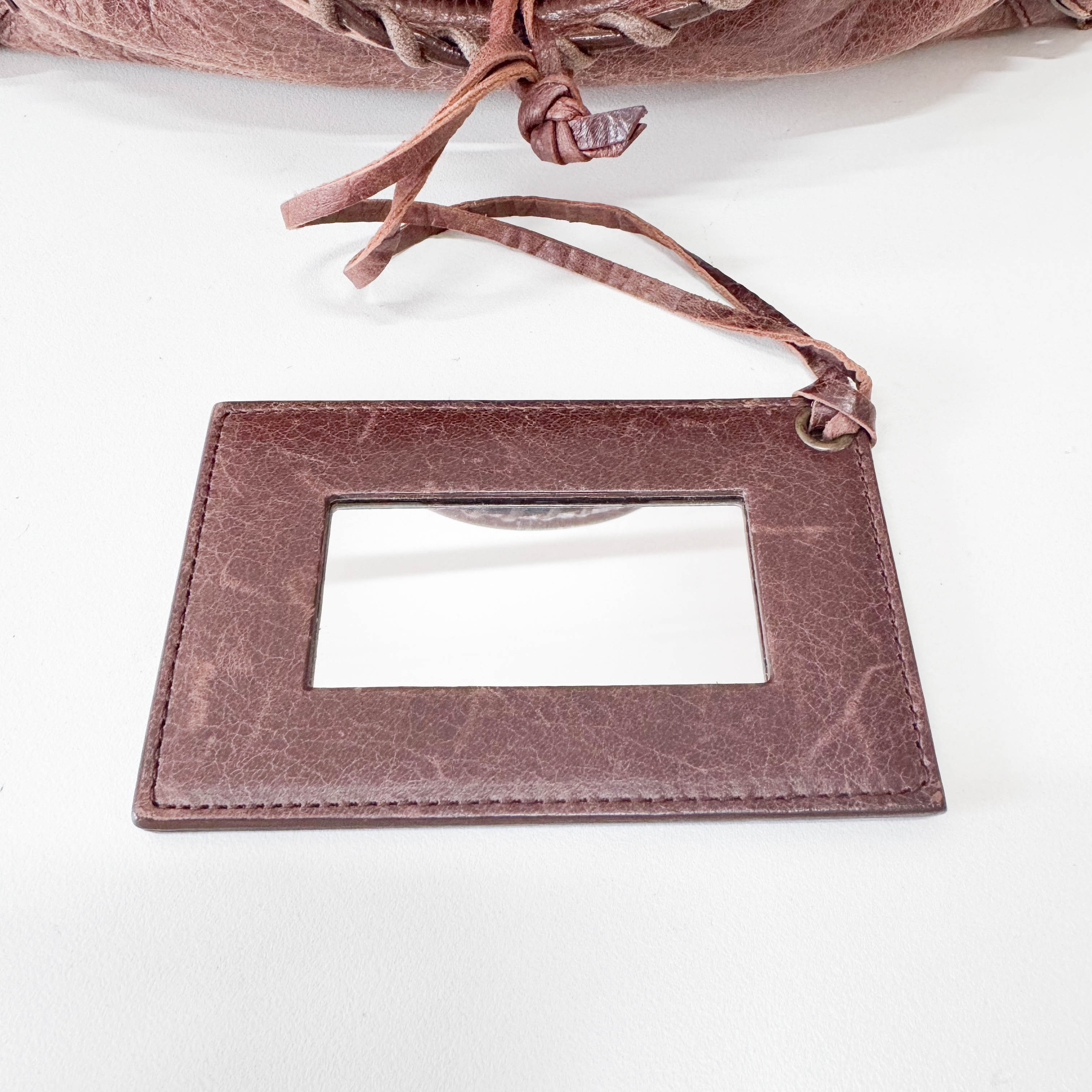 The City Brown Leather Hand bag