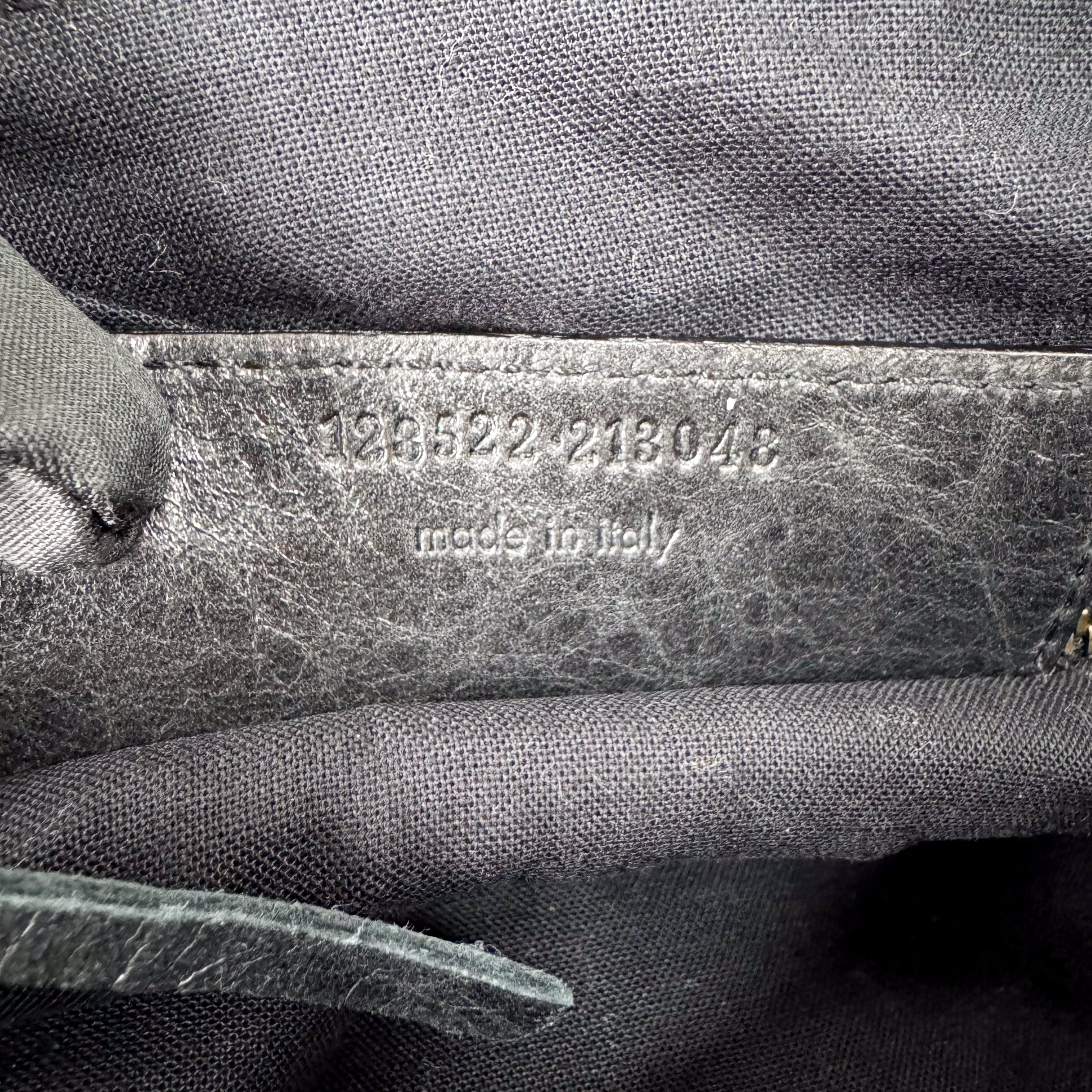 Part Time Black Calfskin Leather Bag