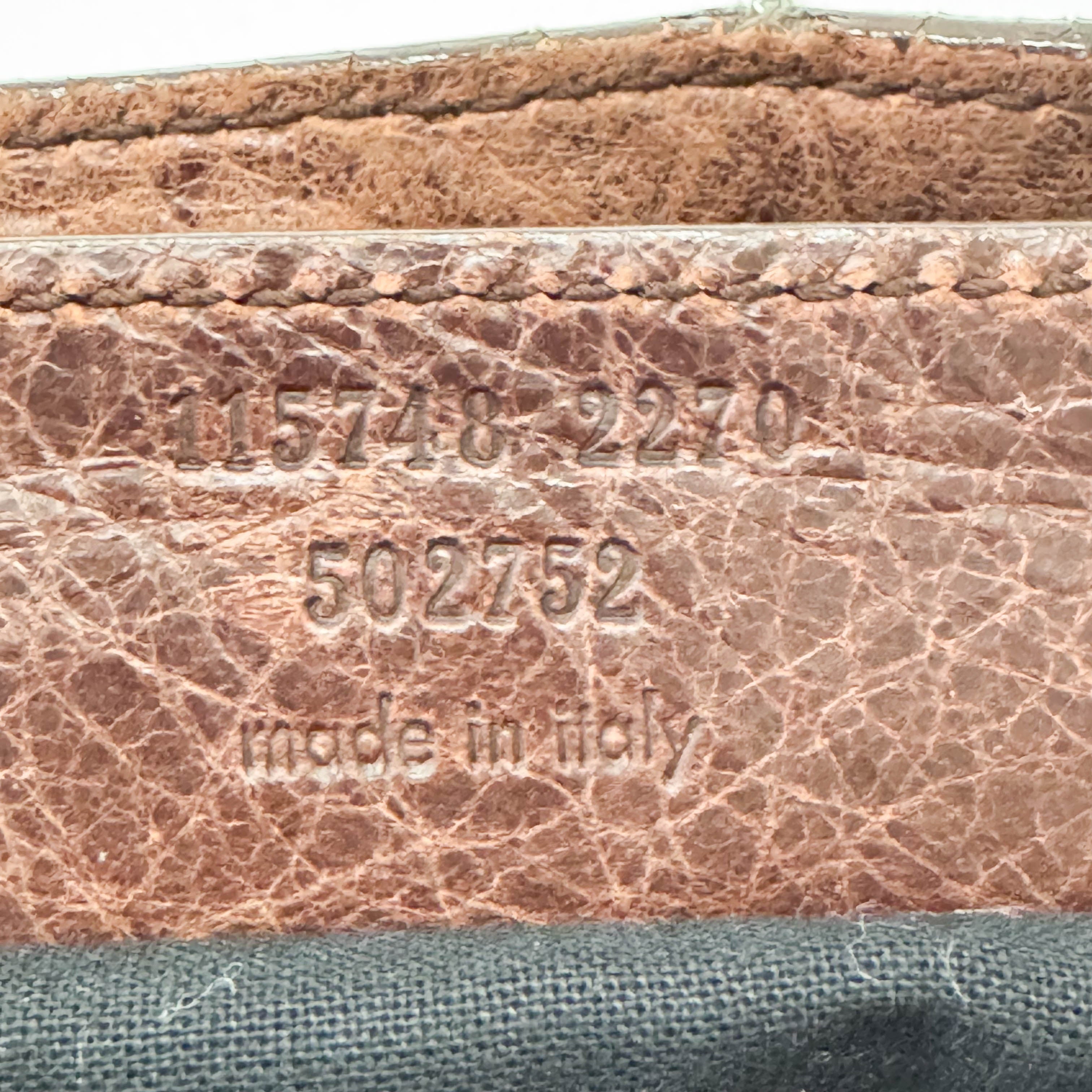 The City Brown Leather Hand bag