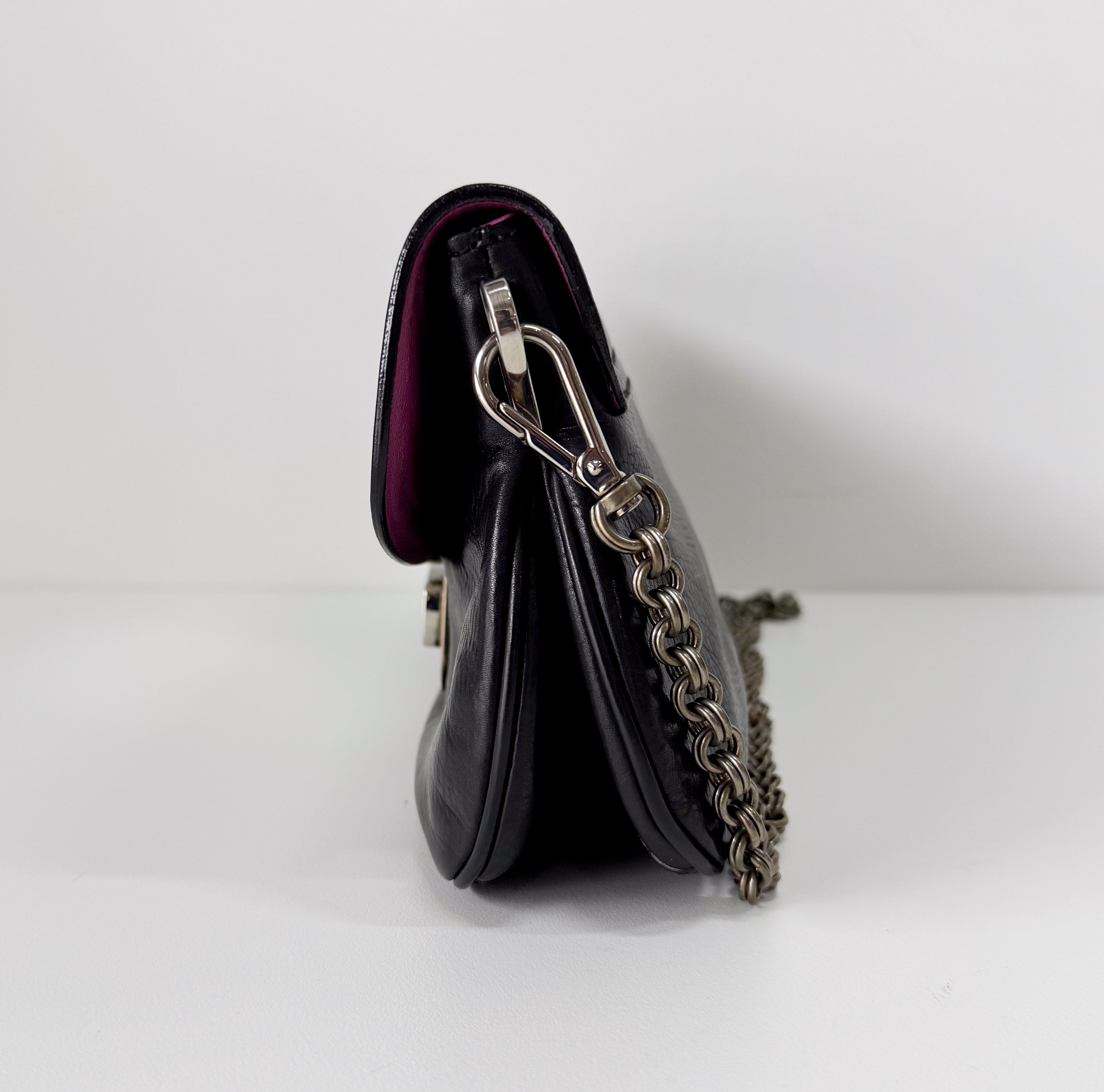 Black Leather Shoulder Bag