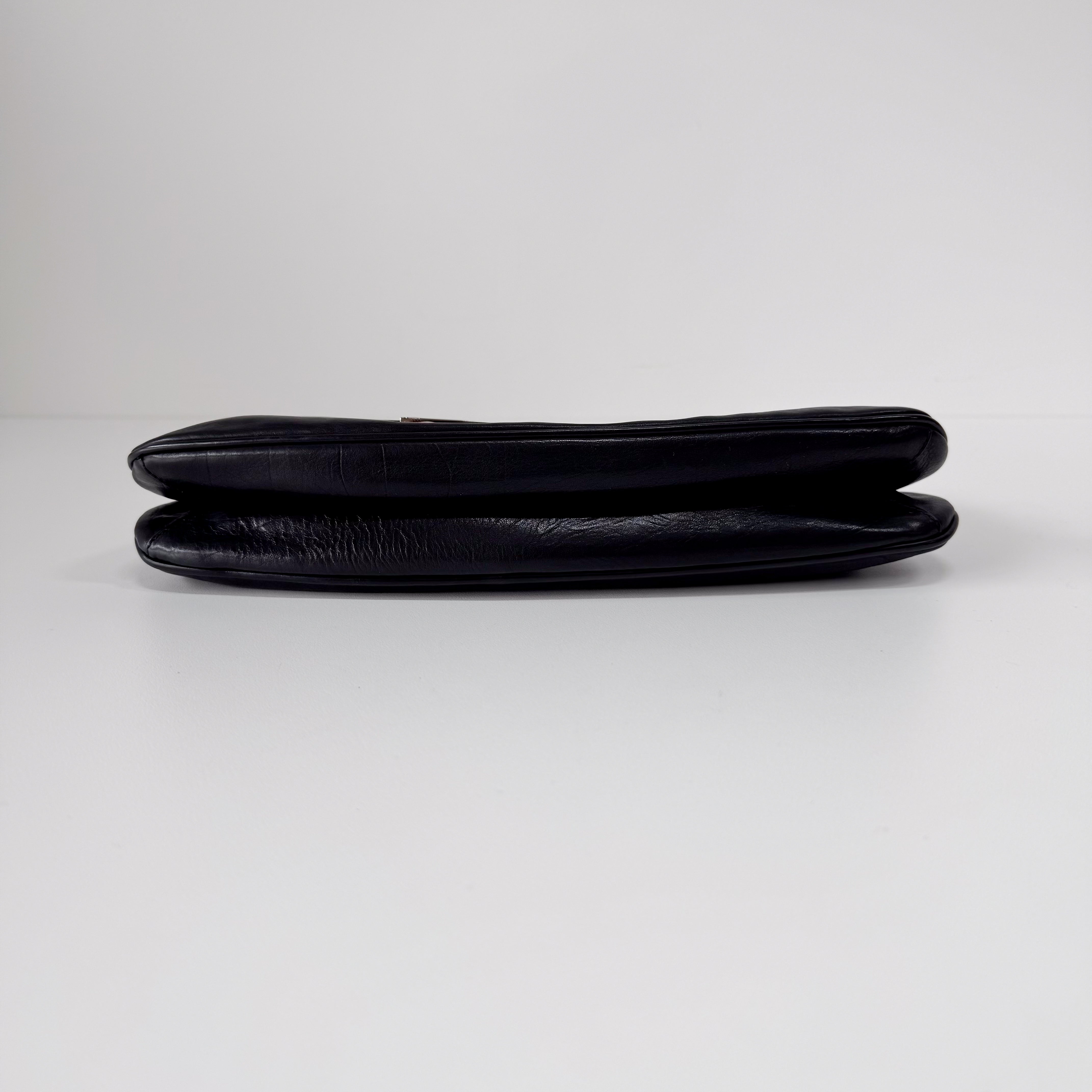 Black Leather Shoulder Bag