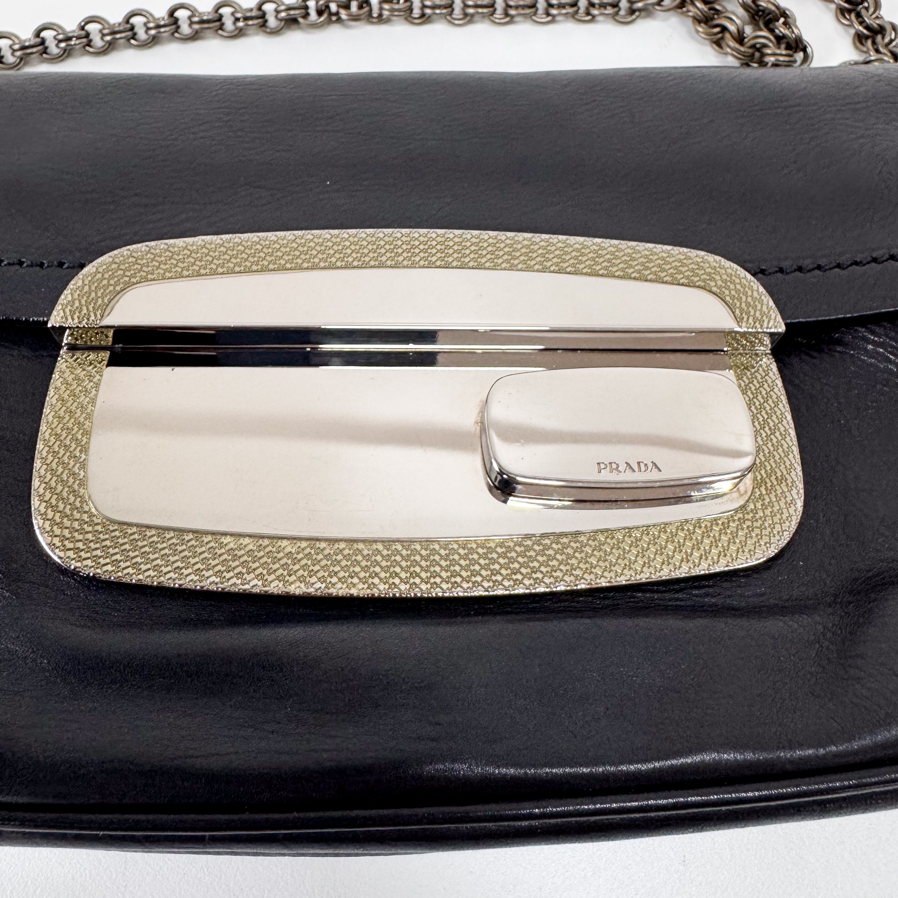 Black Leather Shoulder Bag