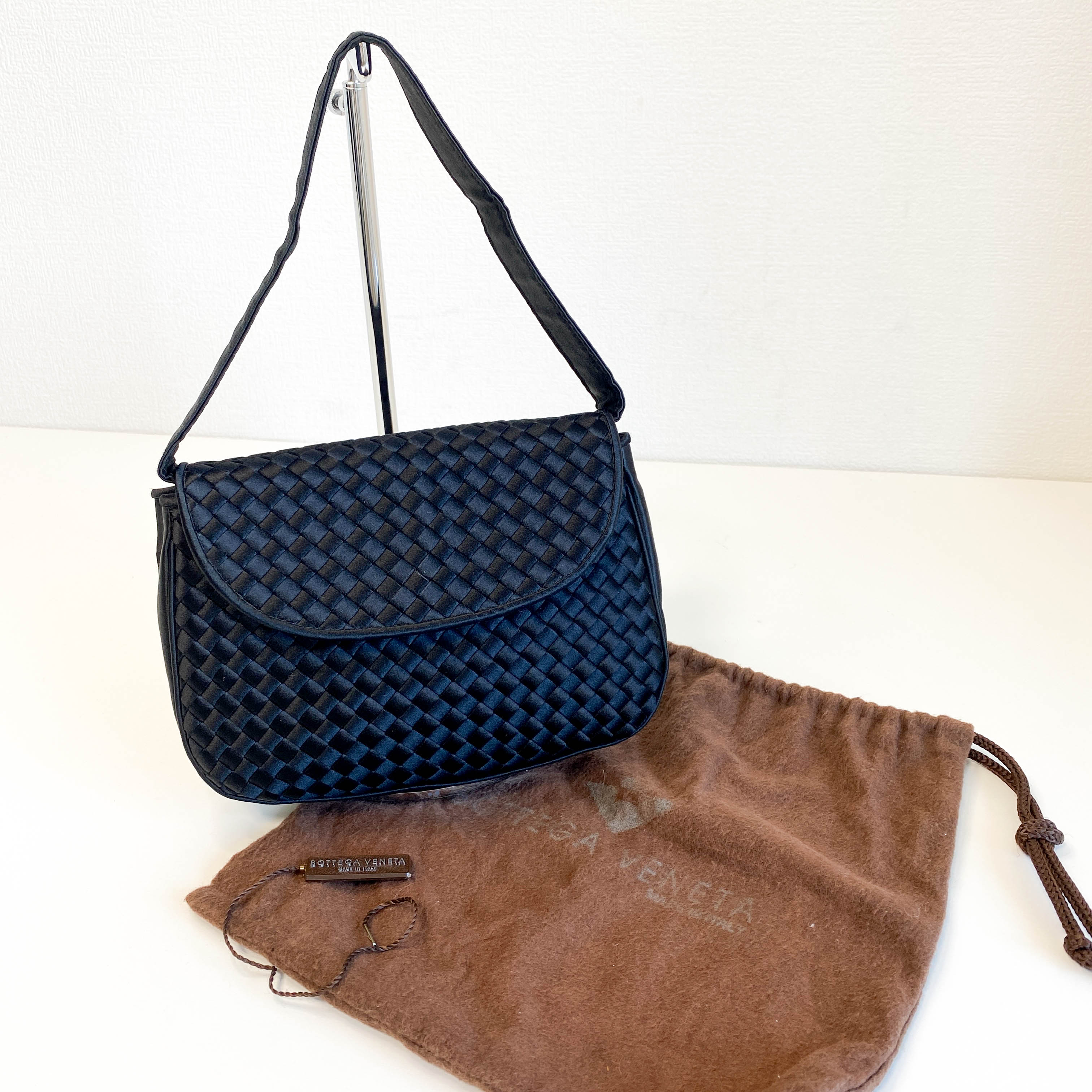 Intrecciato Satin Mini Handbag