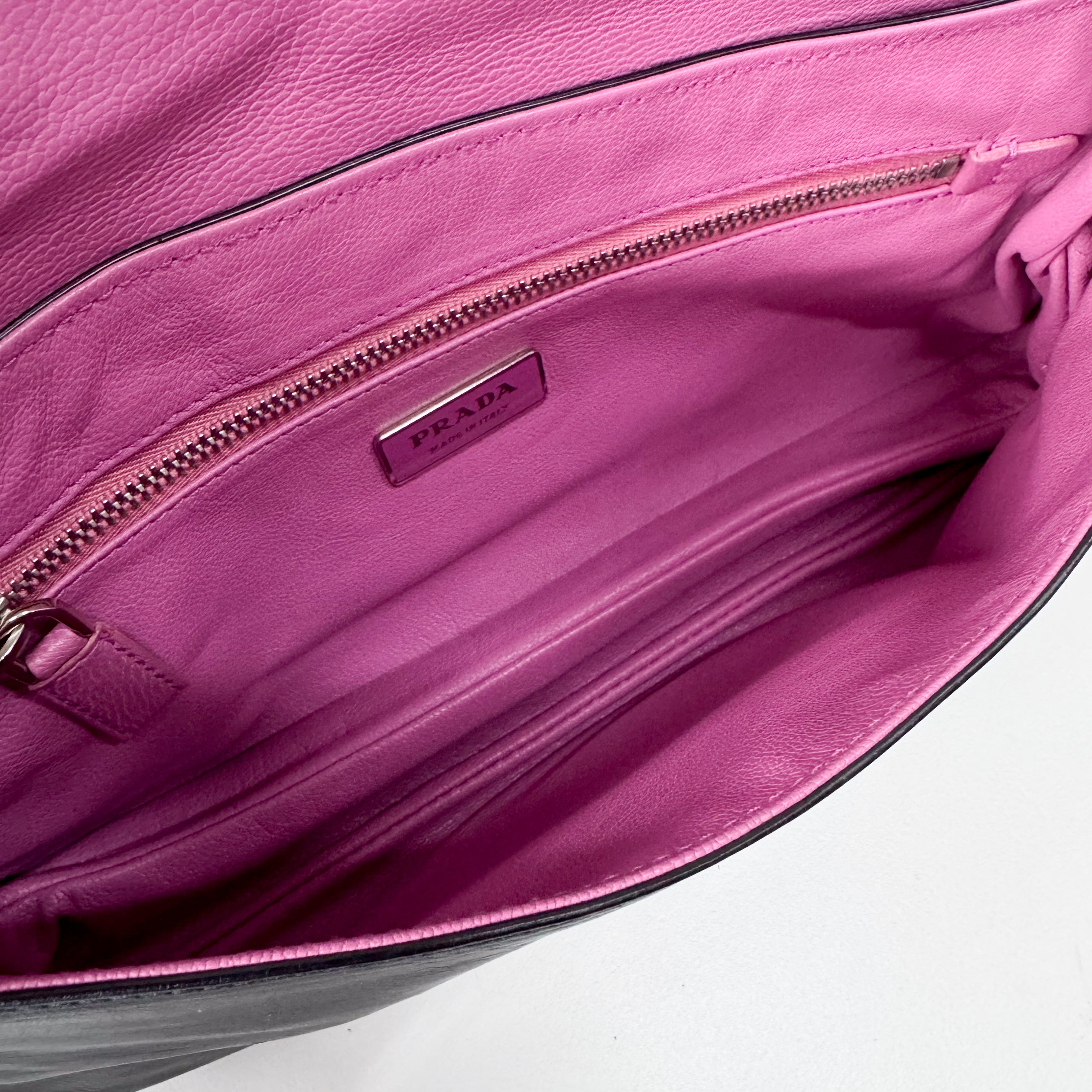 Black Leather Shoulder Bag