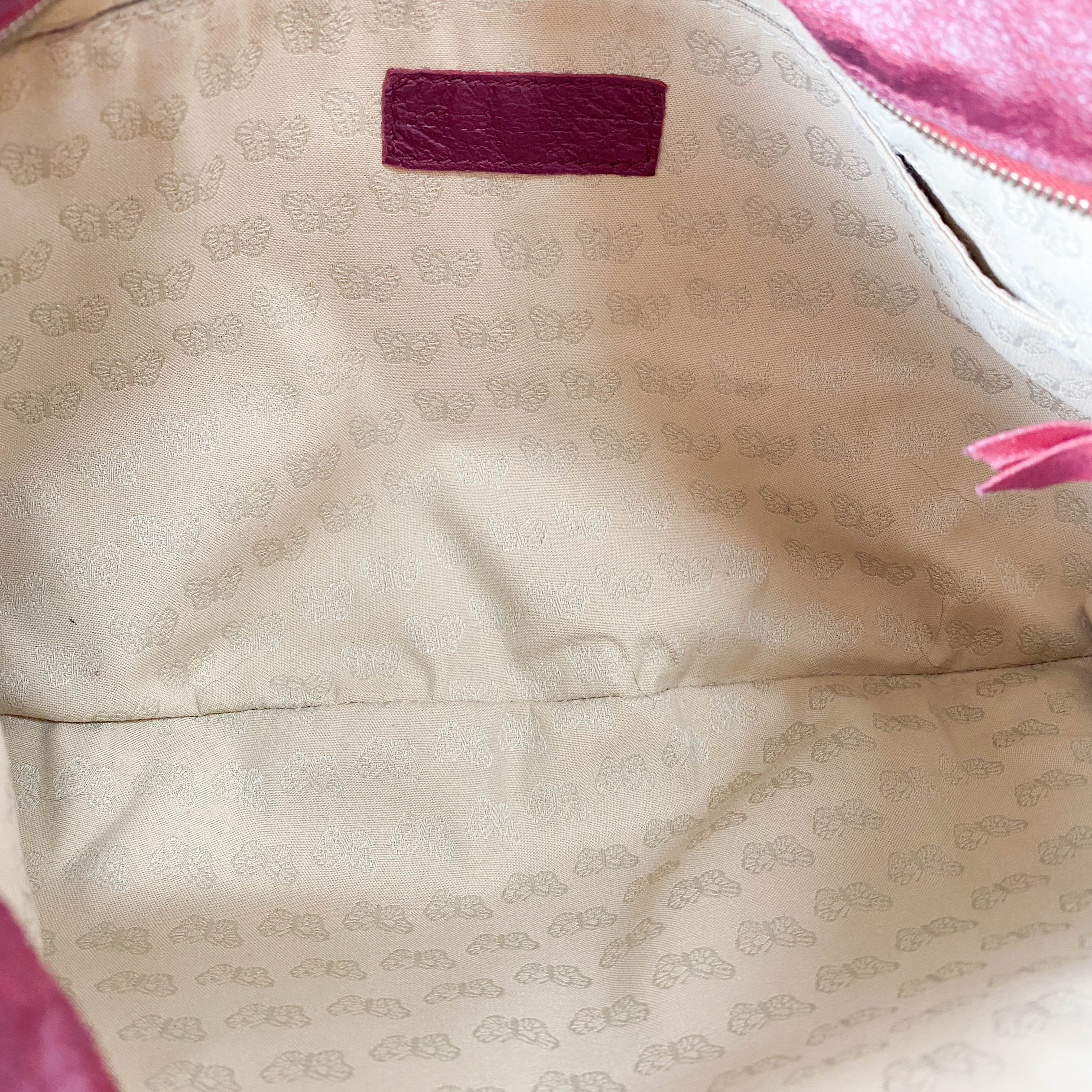 Burgundy Intrecciato Leather Shoulder Bag