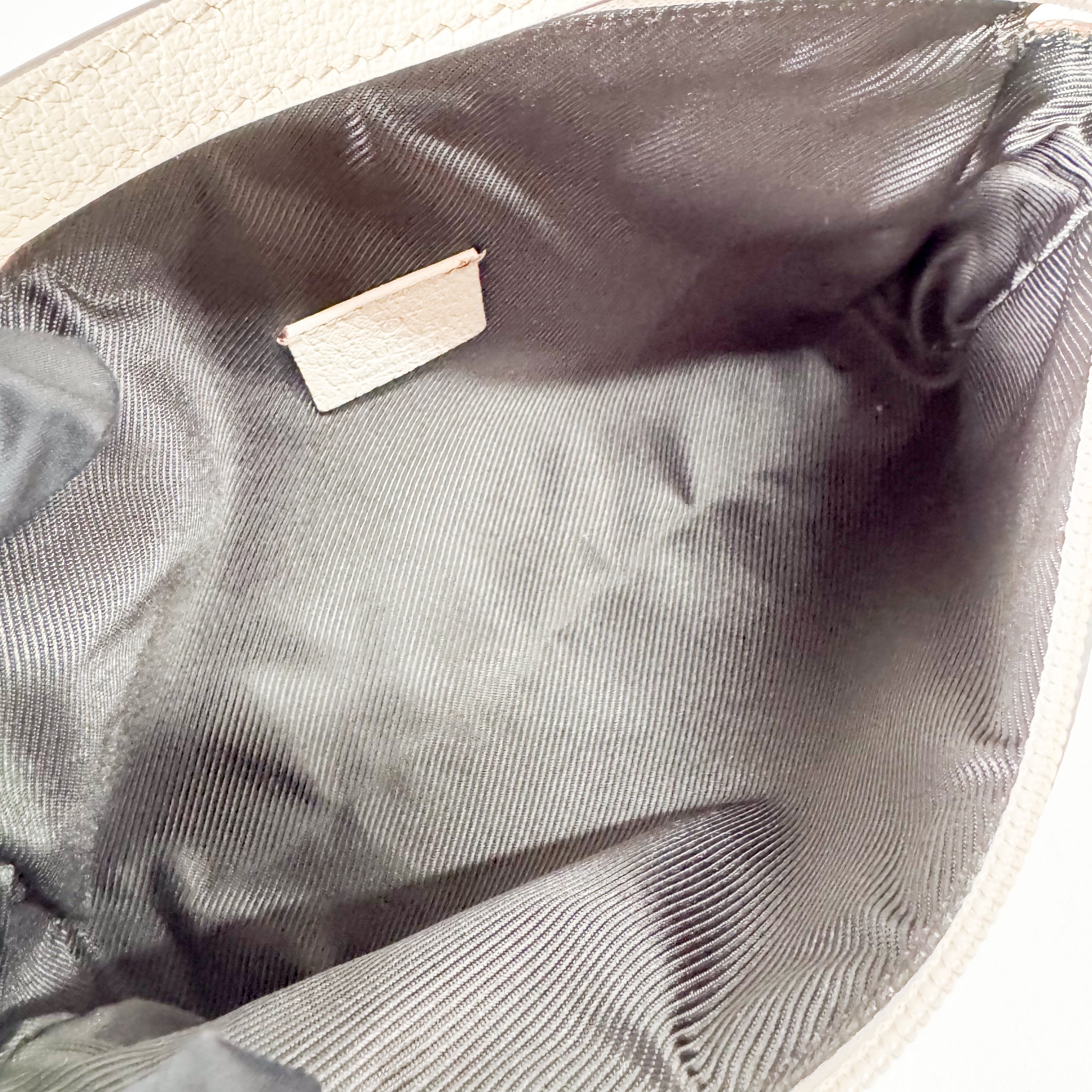 GG Abby Small Beige Canvas Shoulder Bag