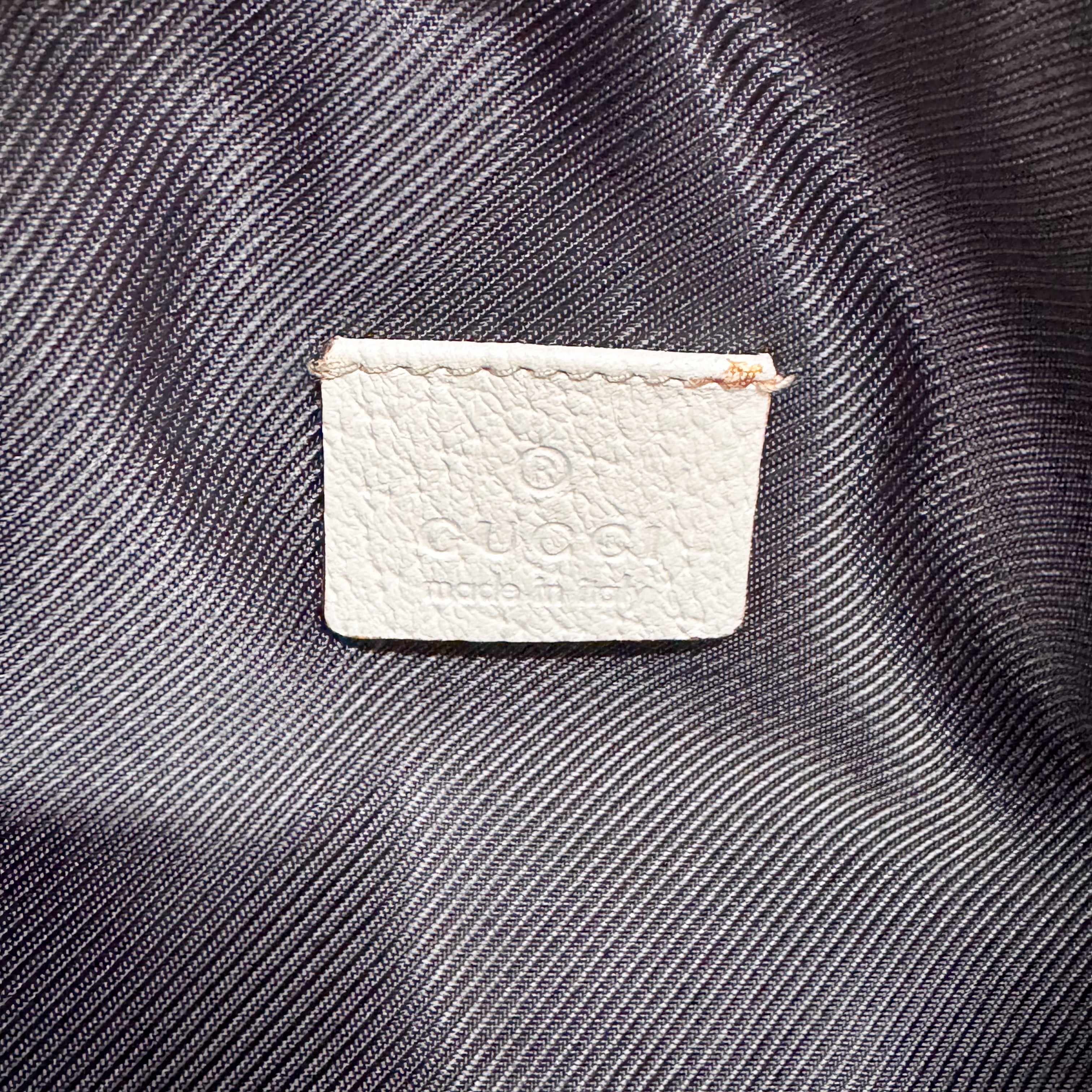 GG Abby Small Beige Canvas Shoulder Bag