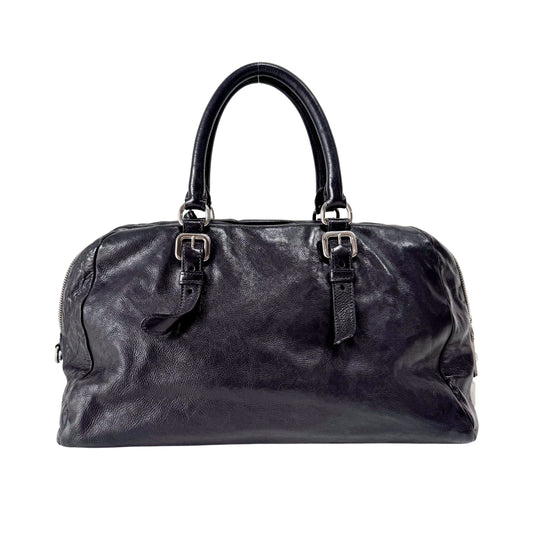 Black Leather Shoulder Bag
