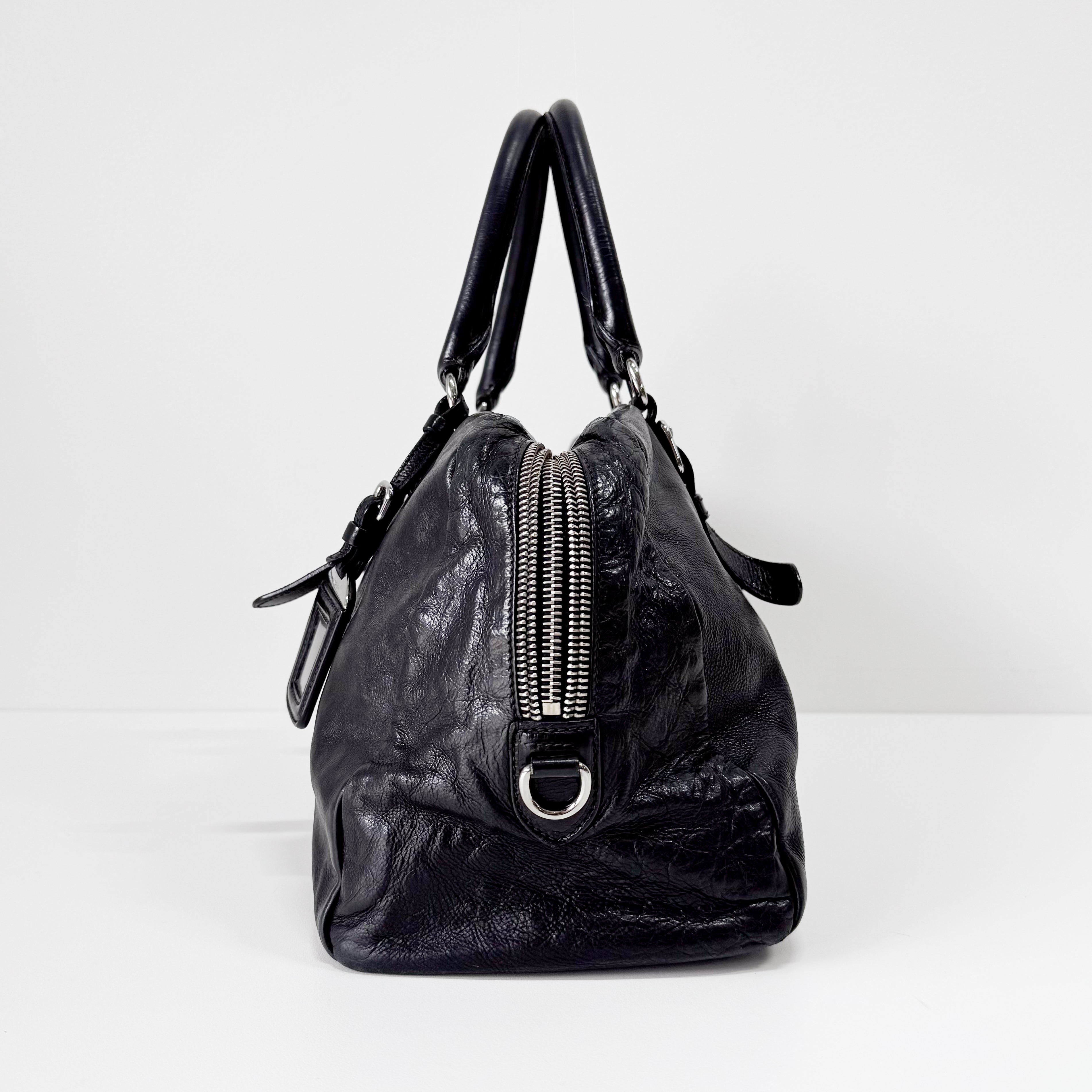 Black Leather Shoulder Bag