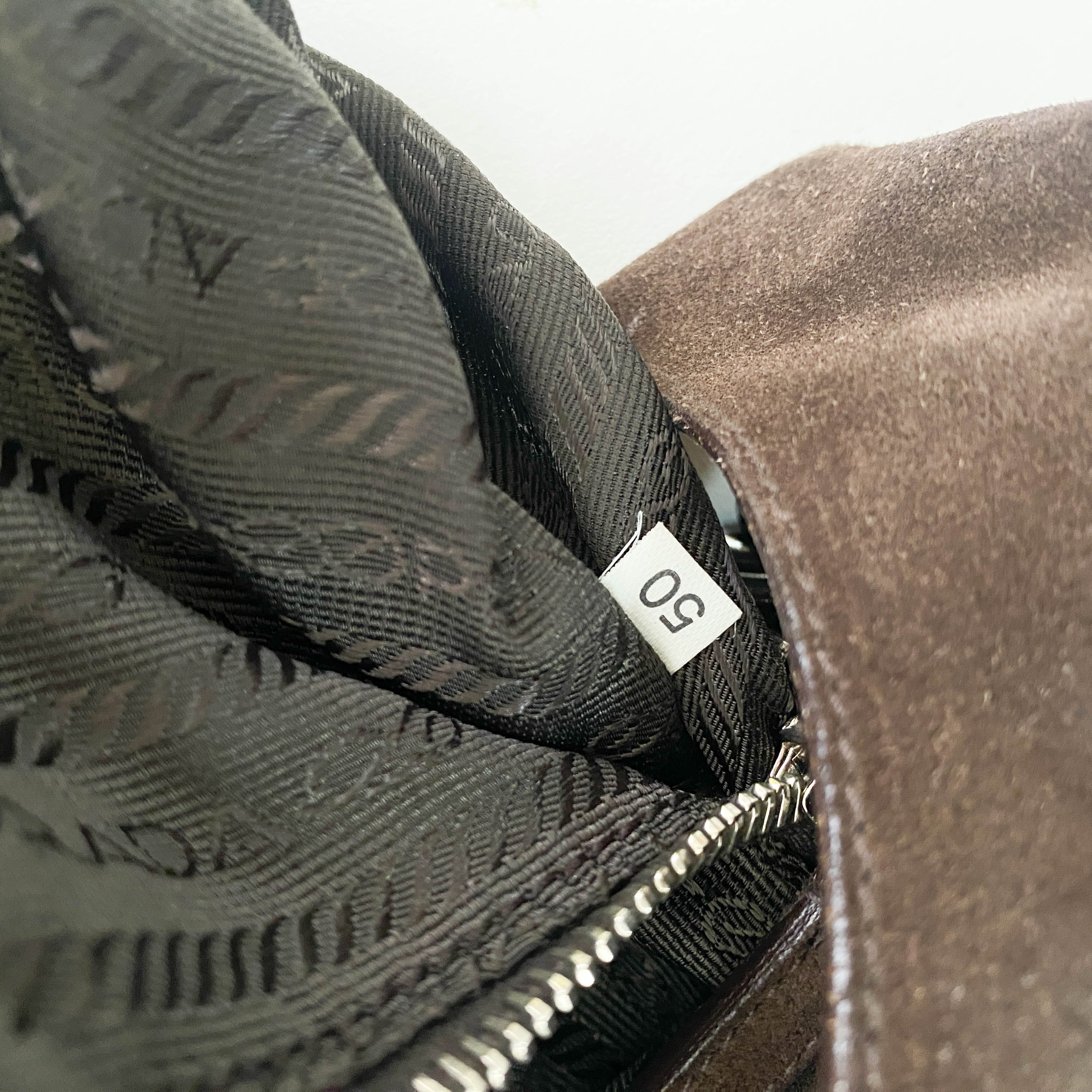 Brown Suede Hobo Shoulder Bag