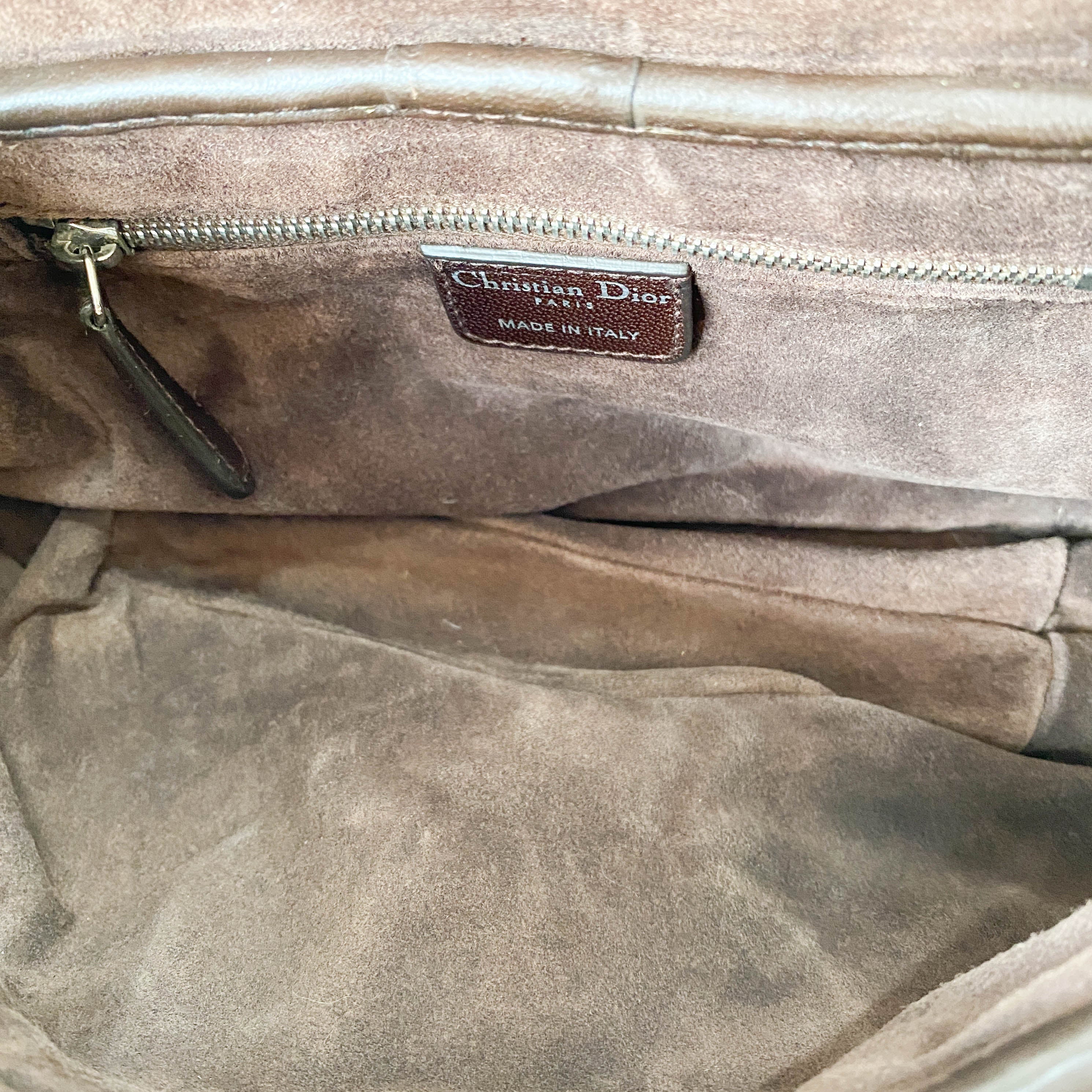 Vintage Brown Pony Hair Cow Print Shoulder Bag