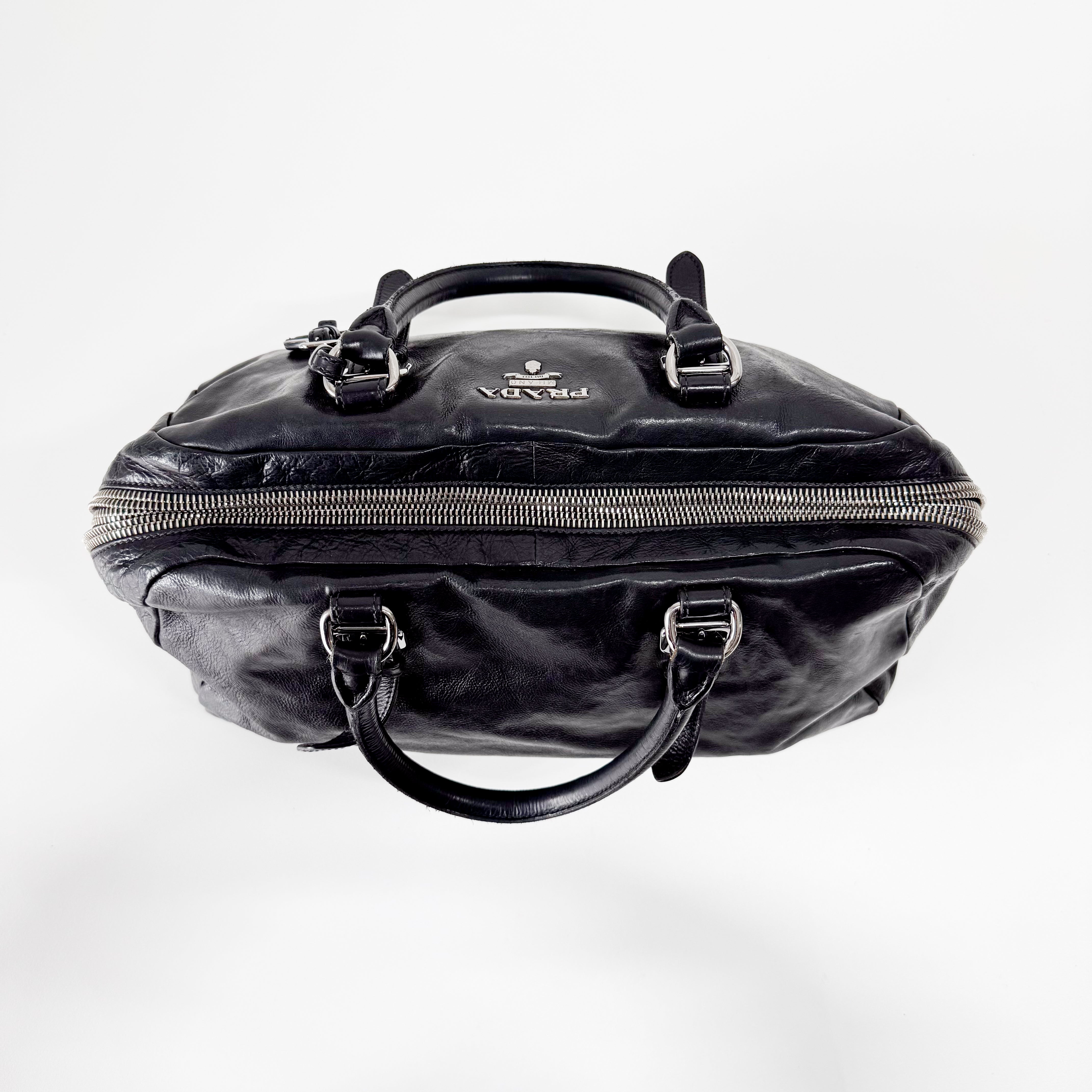 Black Leather Shoulder Bag