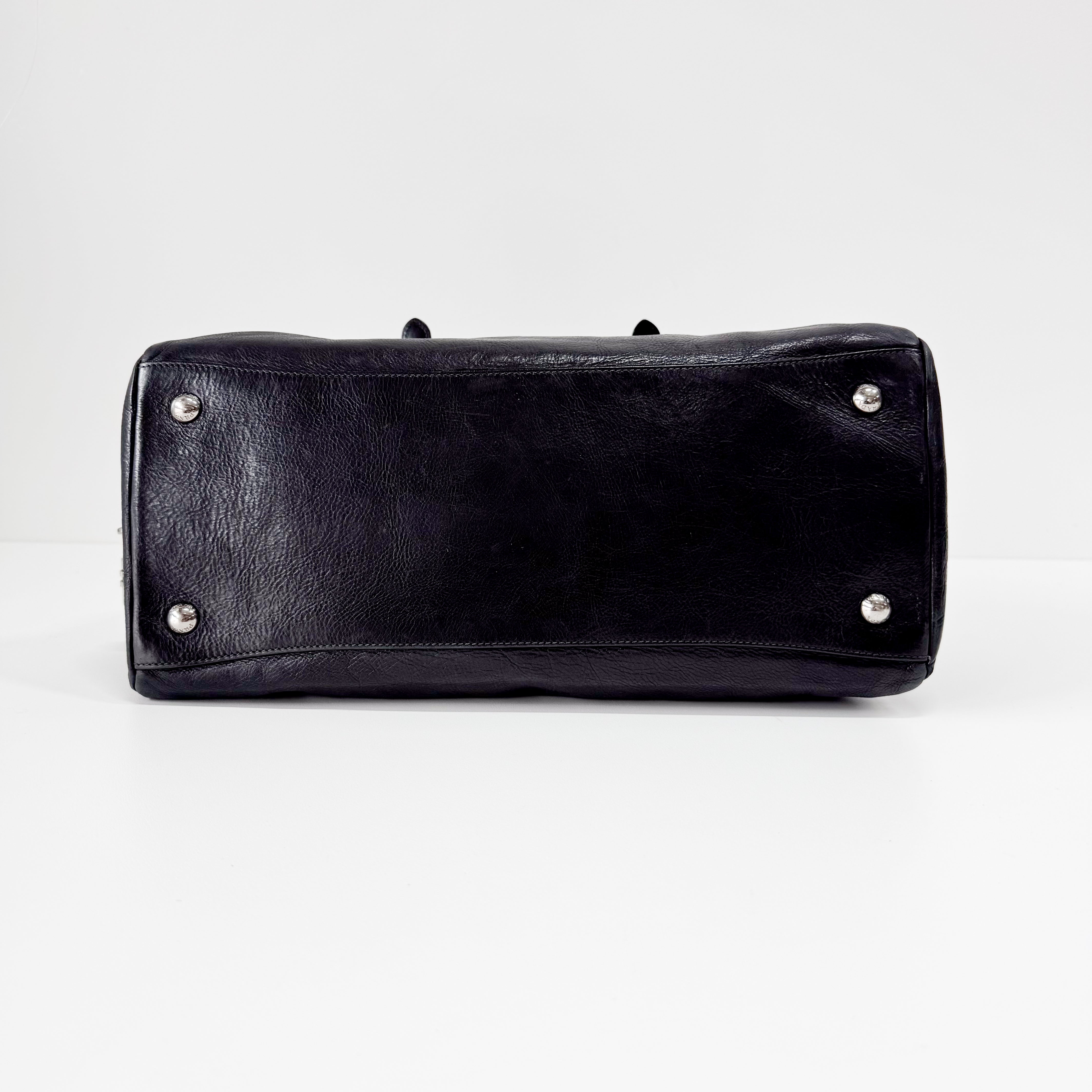Black Leather Shoulder Bag
