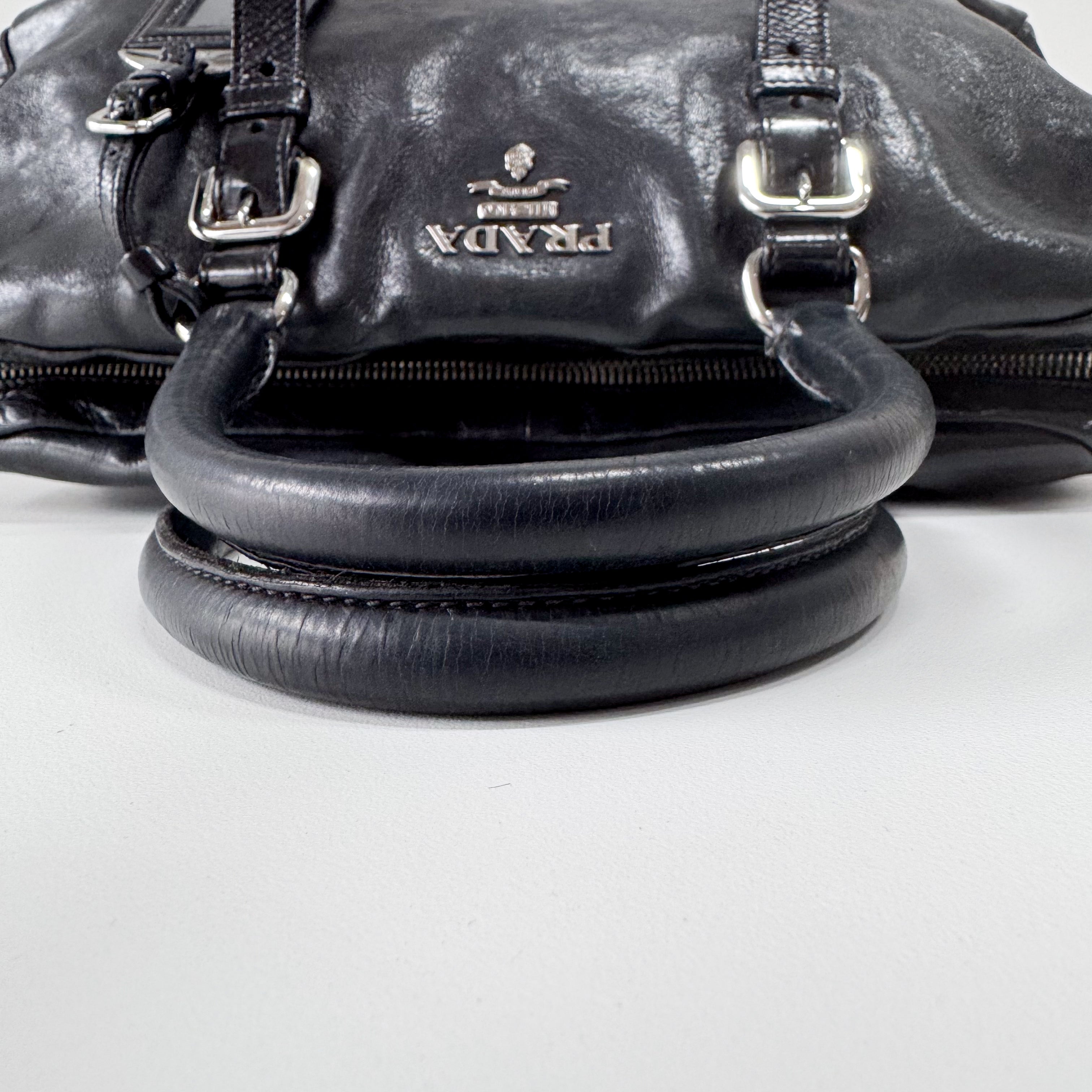 Black Leather Shoulder Bag