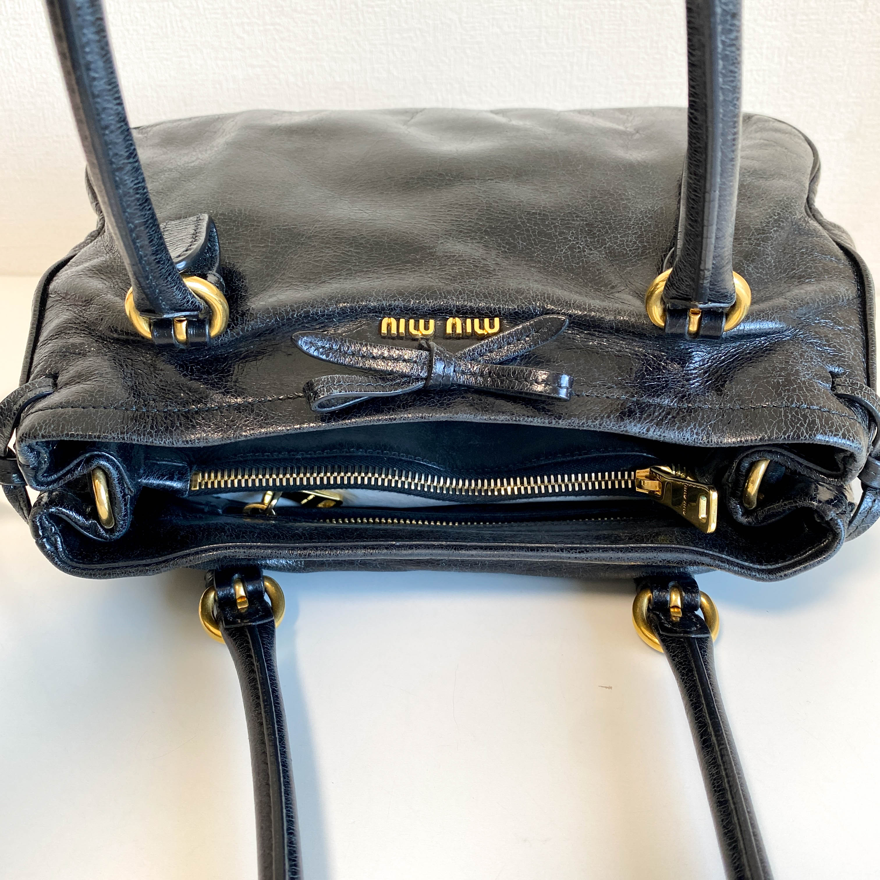 Black Leather Shoulder Bag