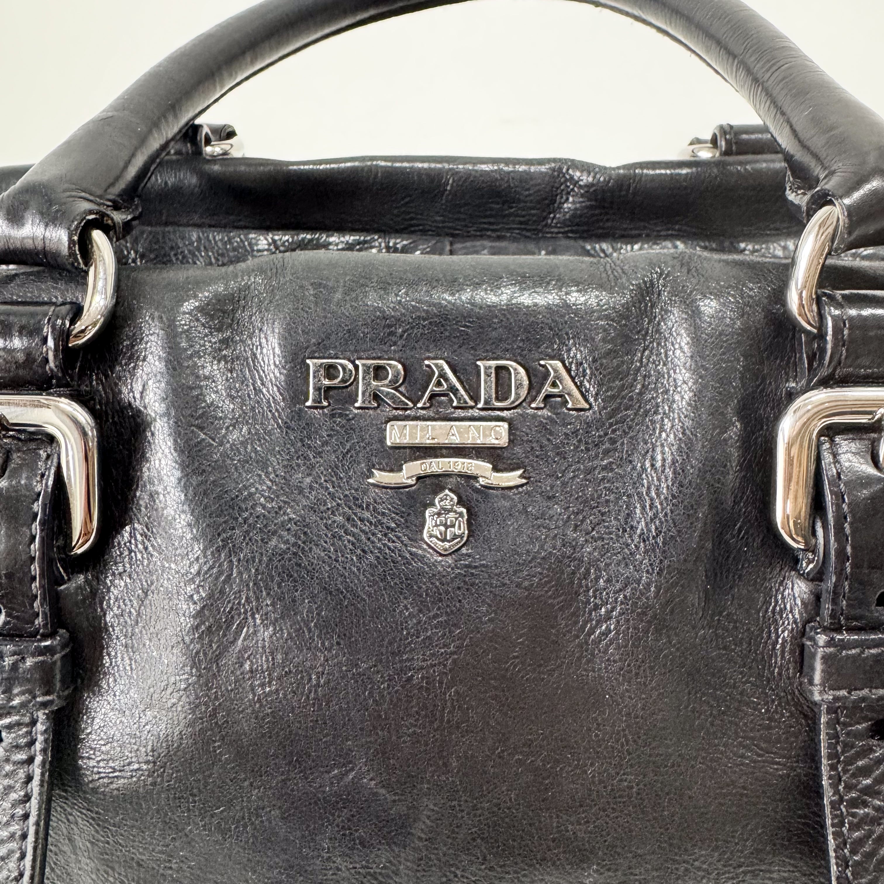 Black Leather Shoulder Bag