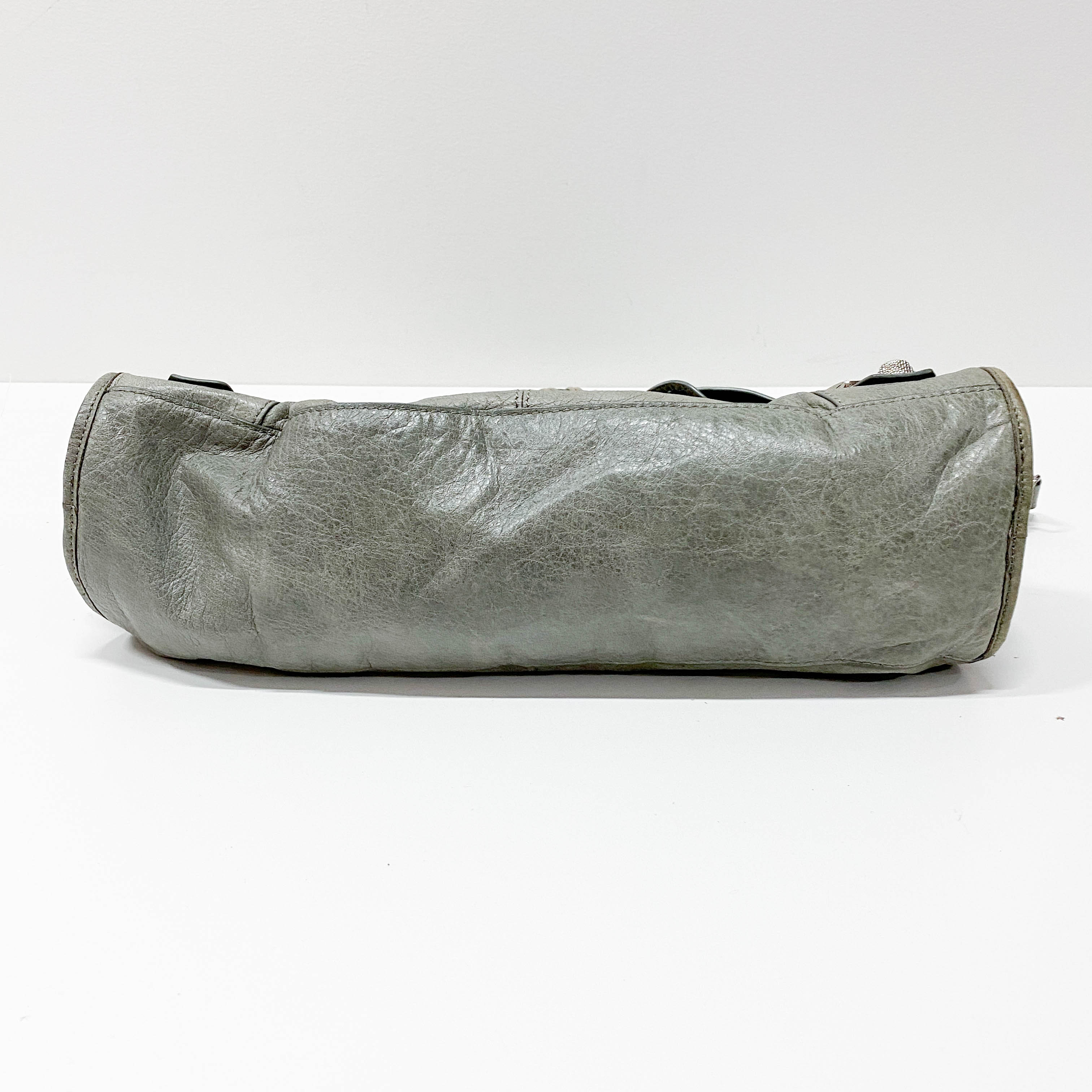 Part Time 21 Hardware Grey Calfskin Leather Two Way Bag