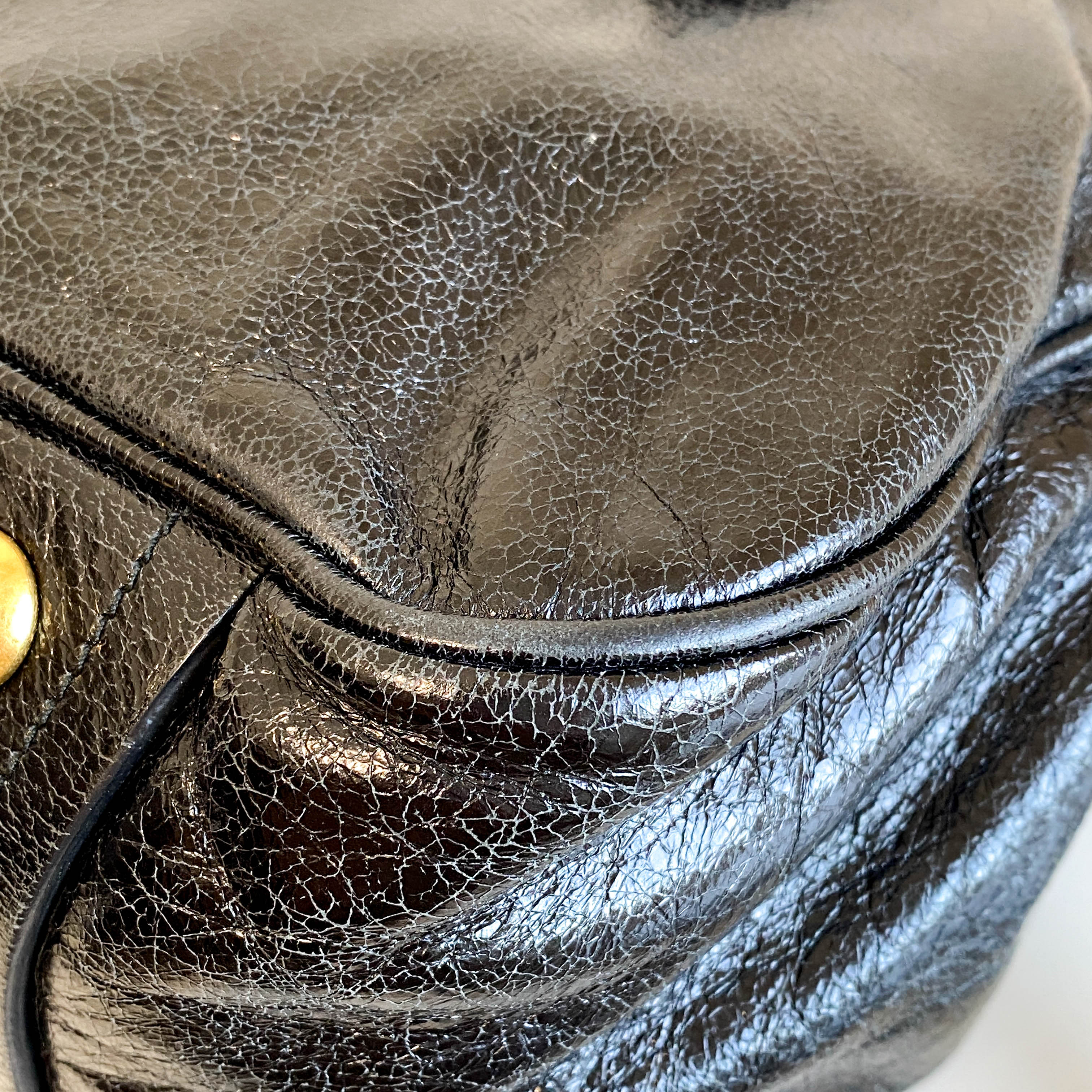 Black Leather Shoulder Bag