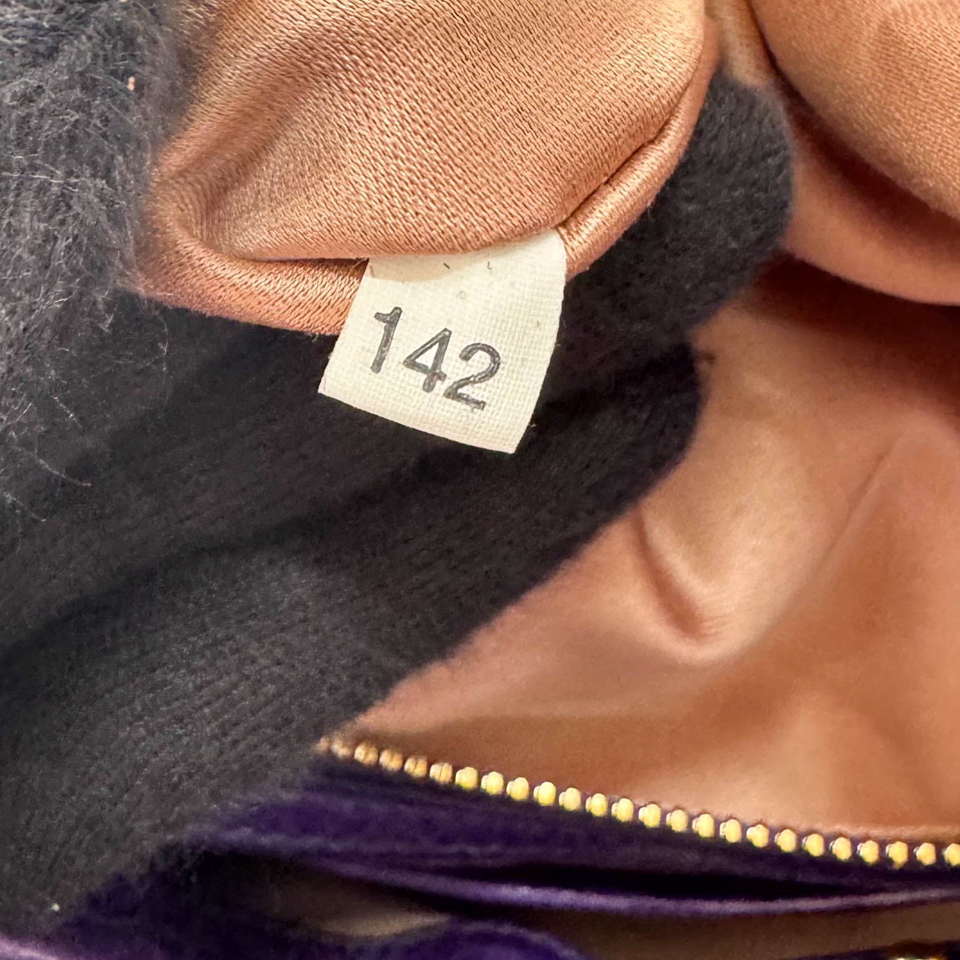 Vitello Bauletto Purple Leather Bag