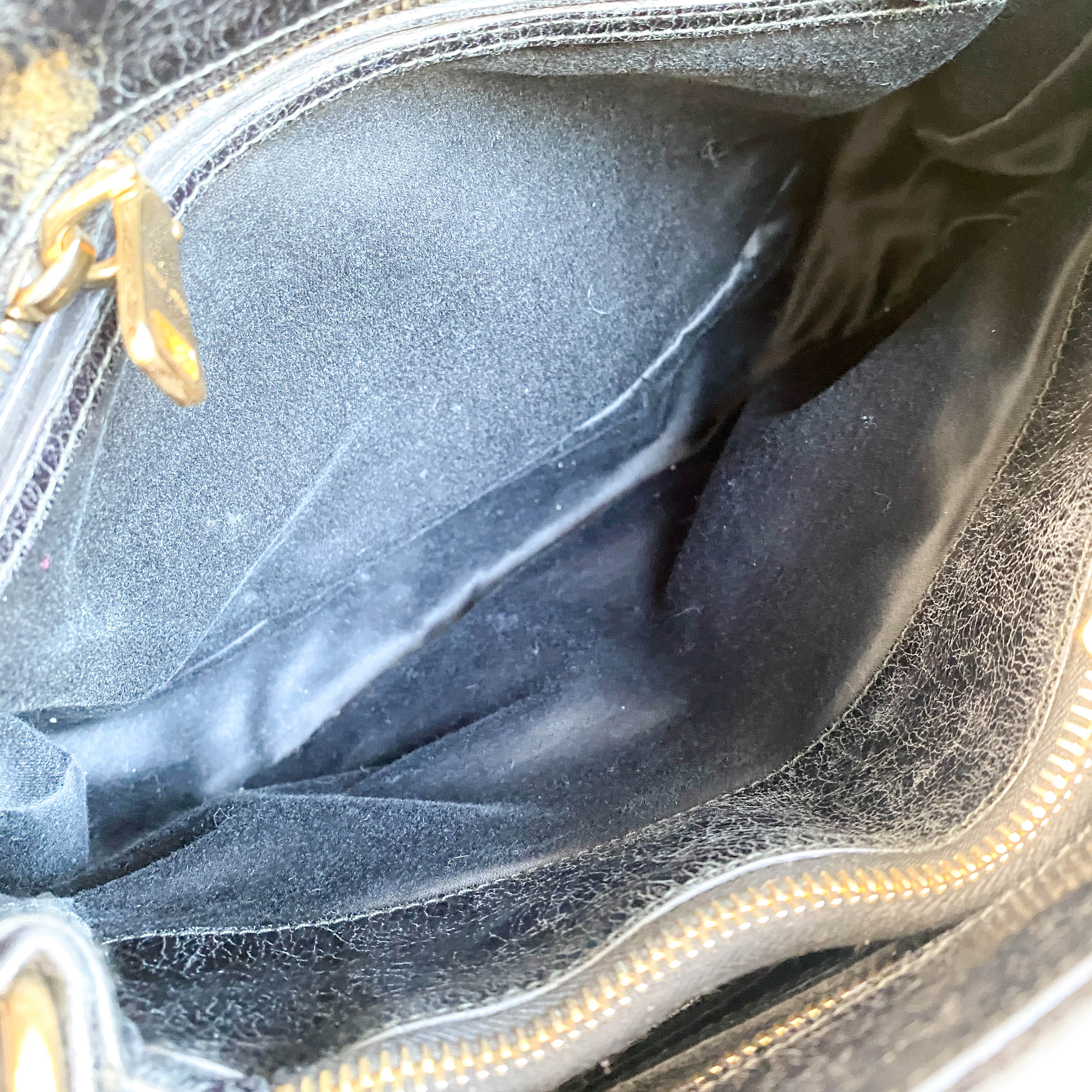 Black Leather Shoulder Bag