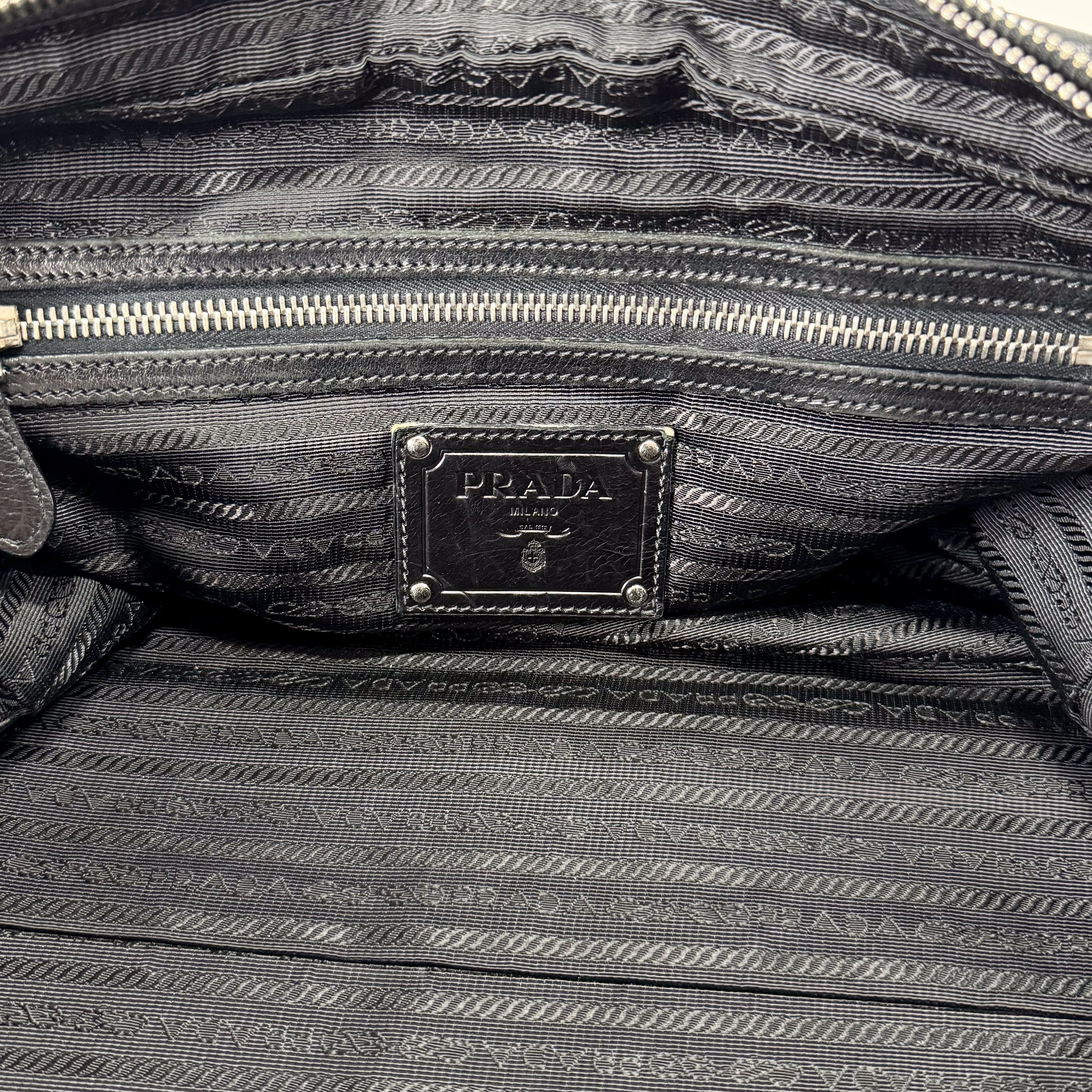 Black Leather Shoulder Bag