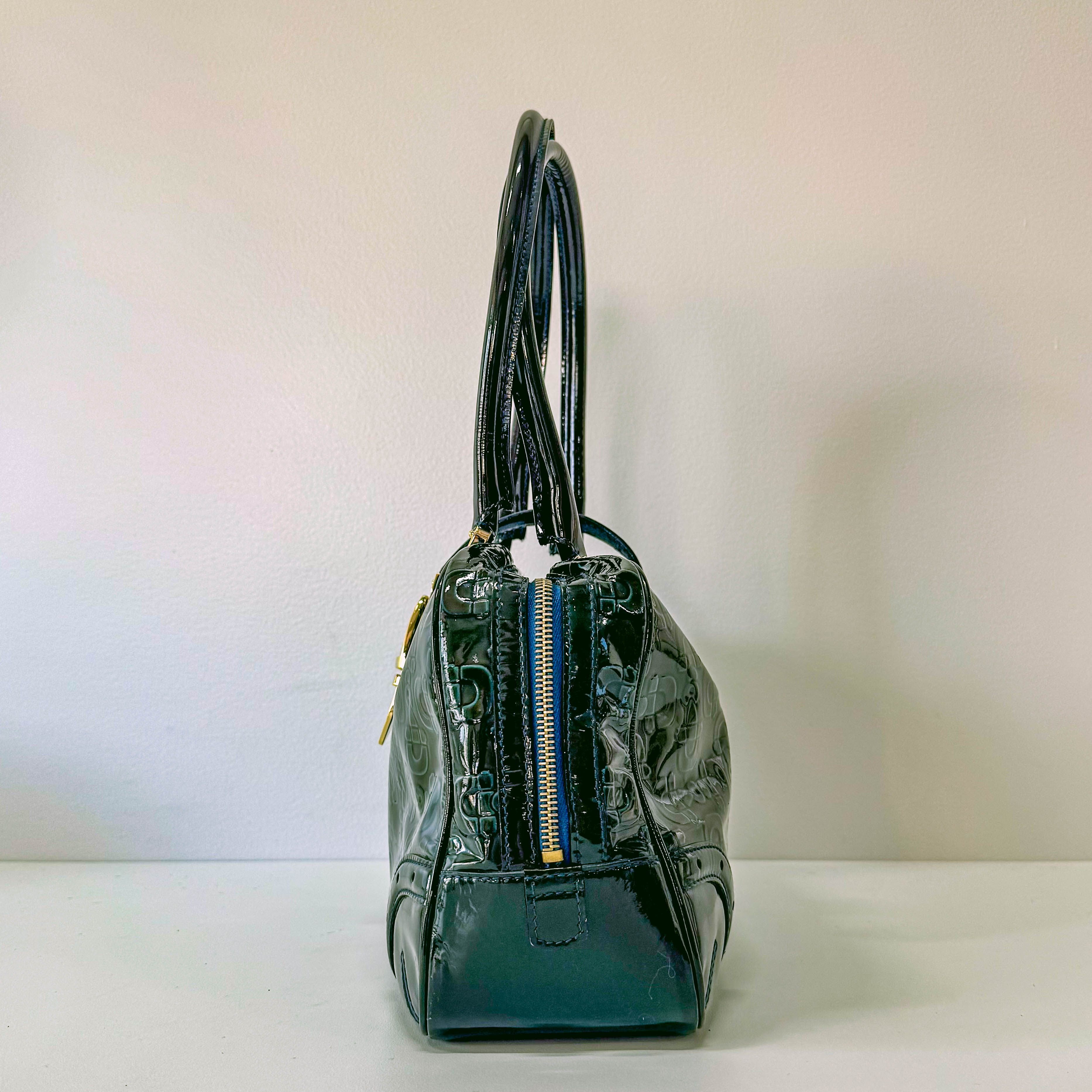 Green Leather Vintage Handbag