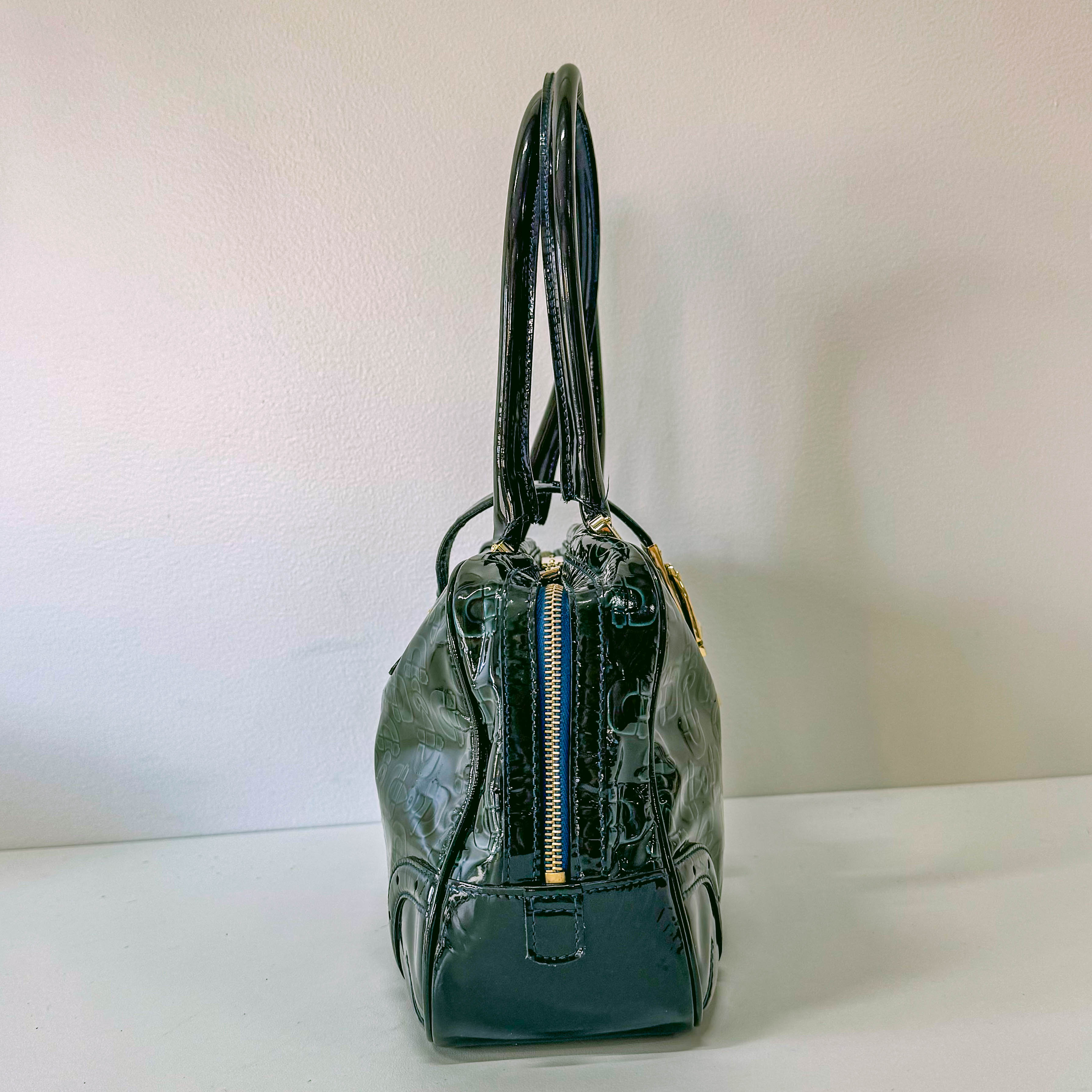 Green Leather Vintage Handbag