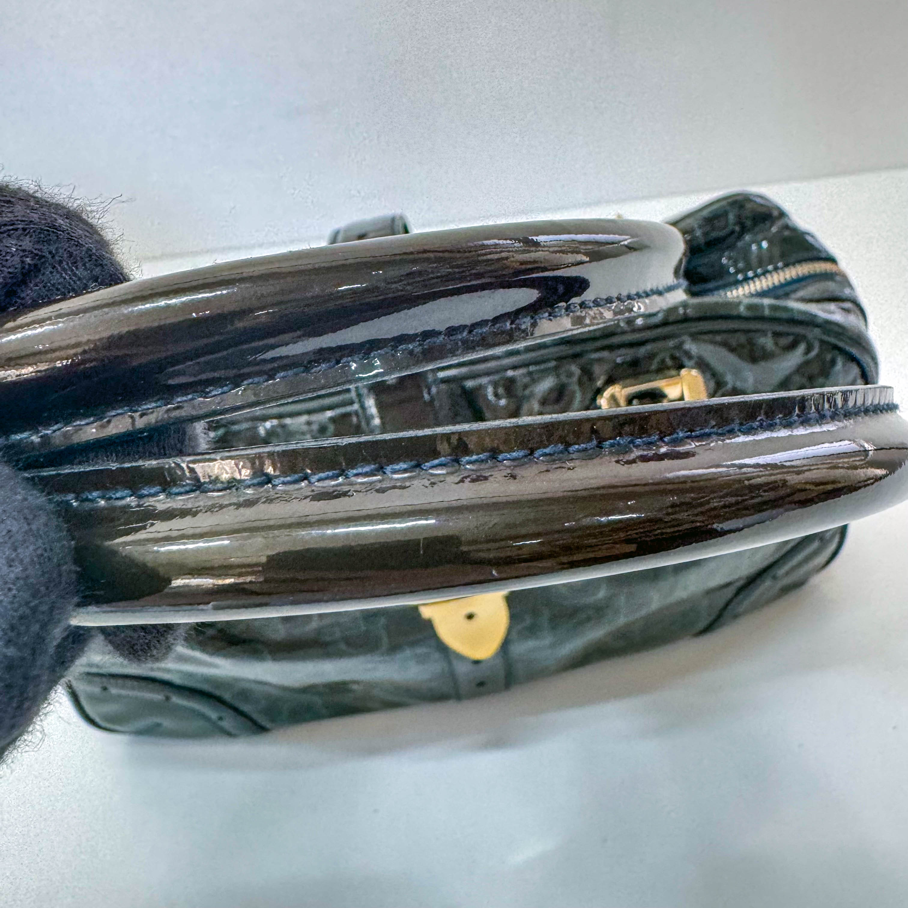 Green Leather Vintage Handbag