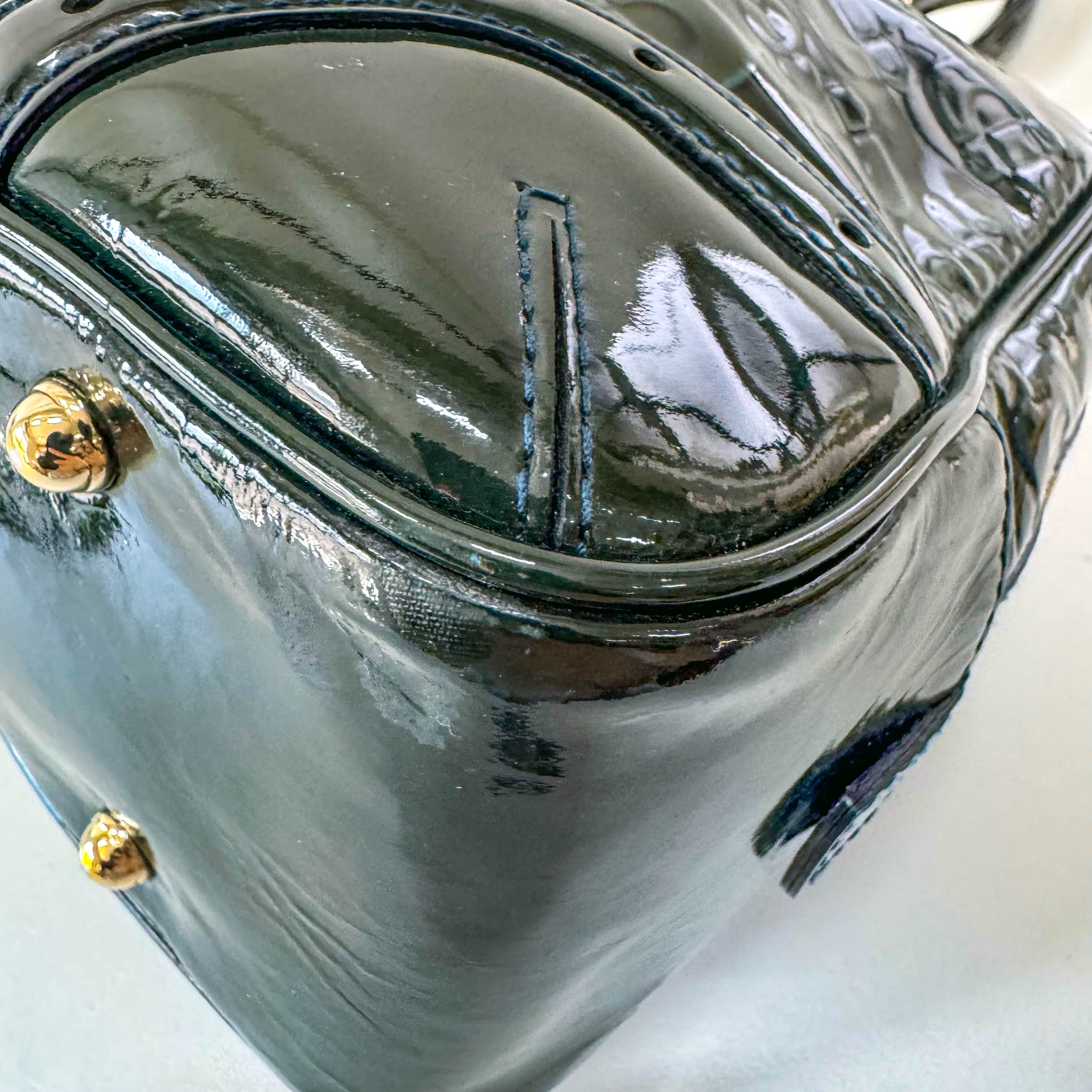 Green Leather Vintage Handbag