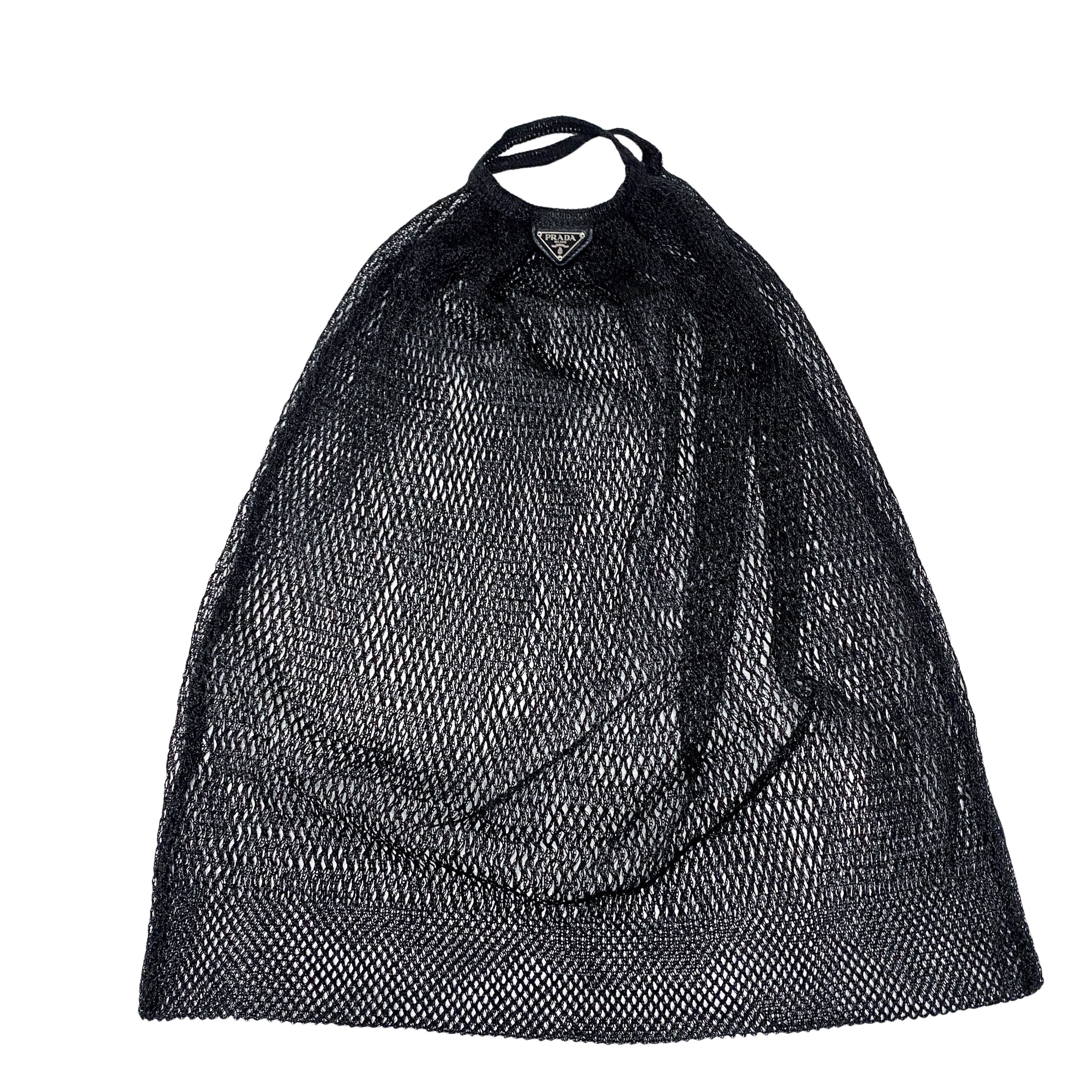 Black Mesh Handbag