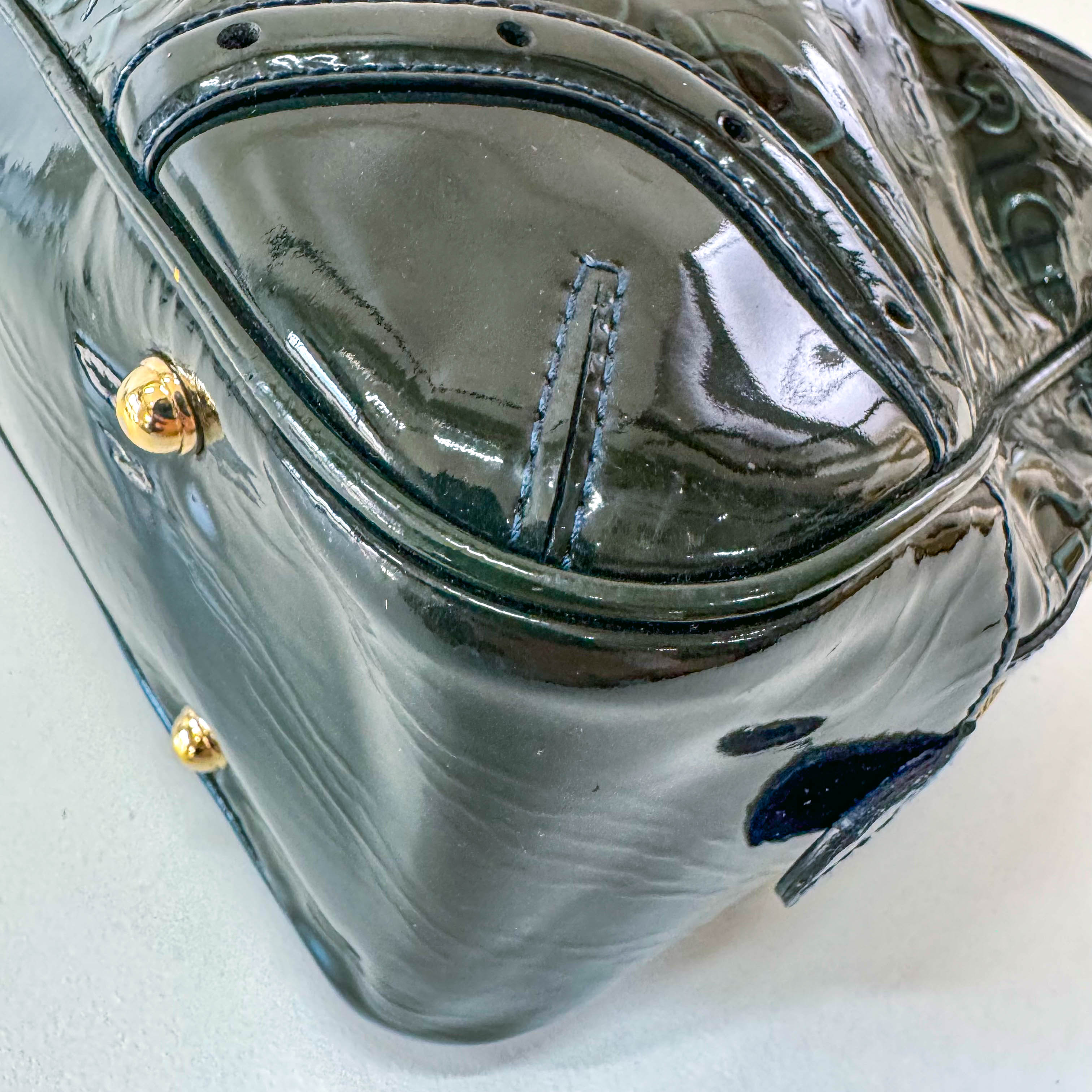 Green Leather Vintage Handbag