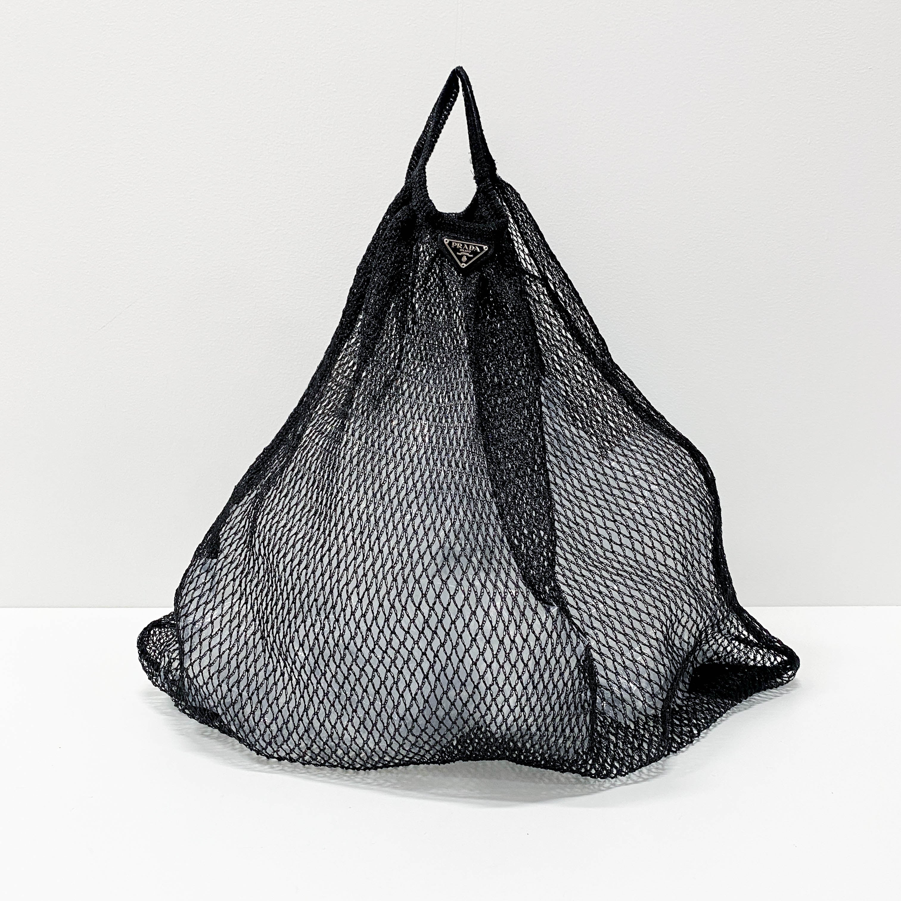 Black Mesh Handbag