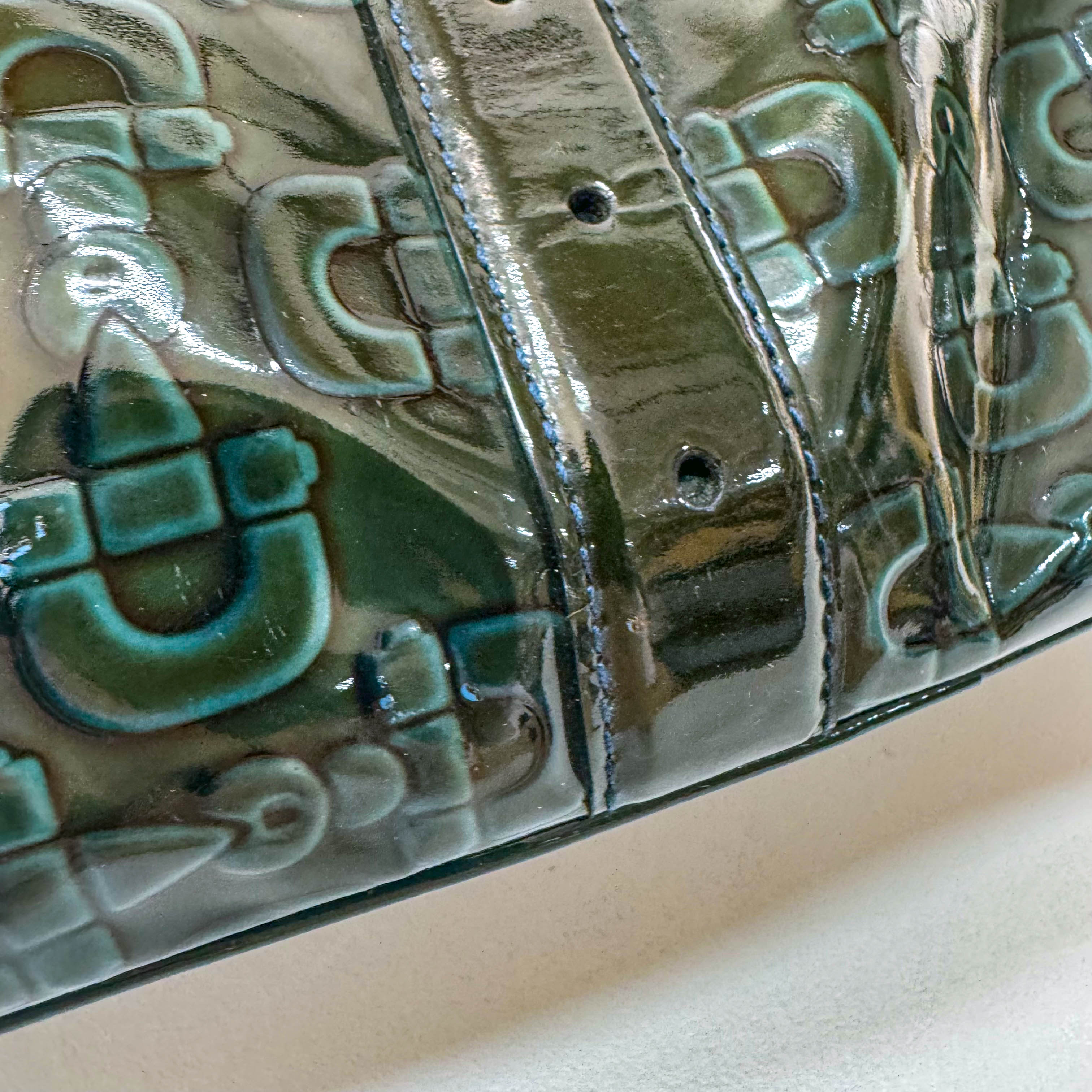 Green Leather Vintage Handbag