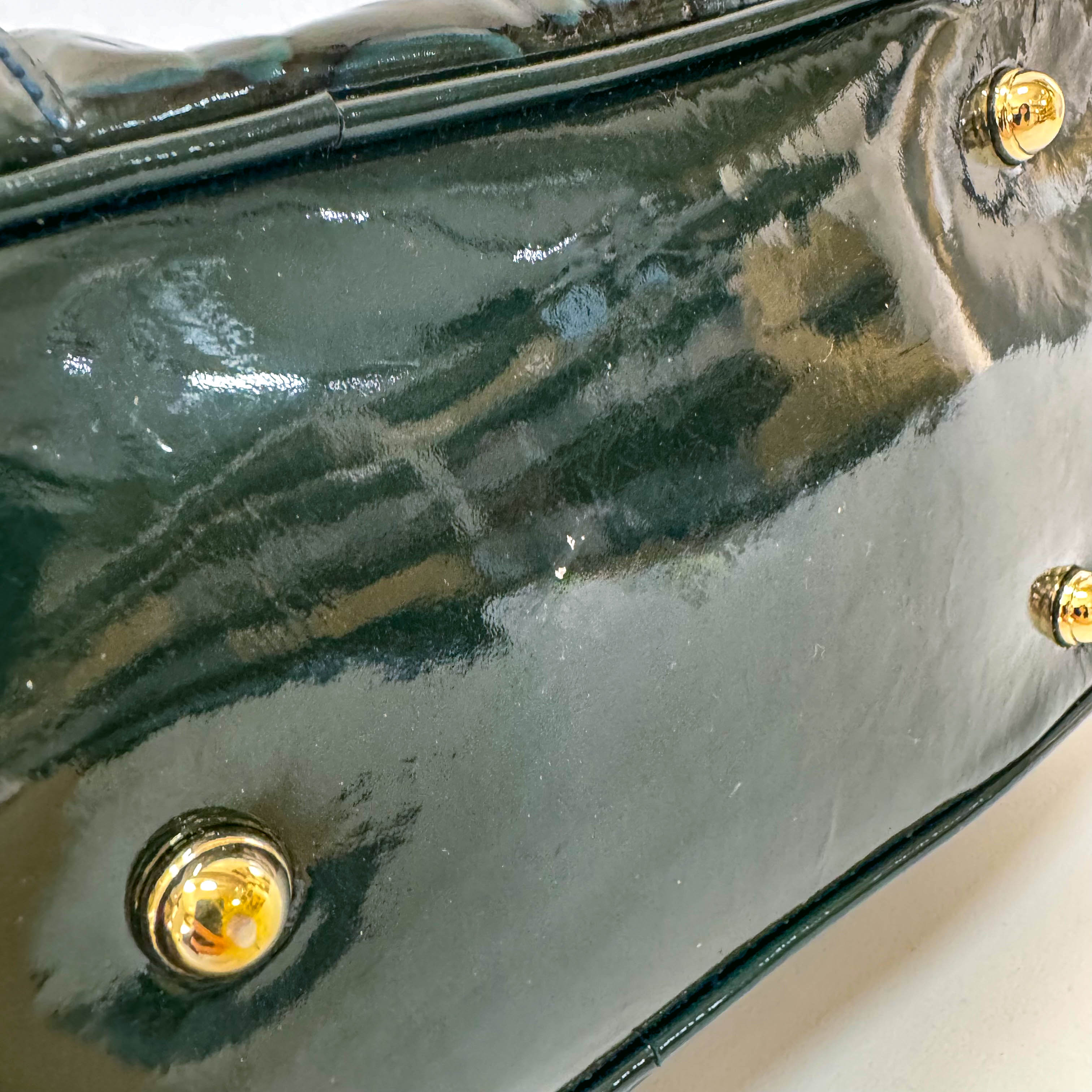 Green Leather Vintage Handbag