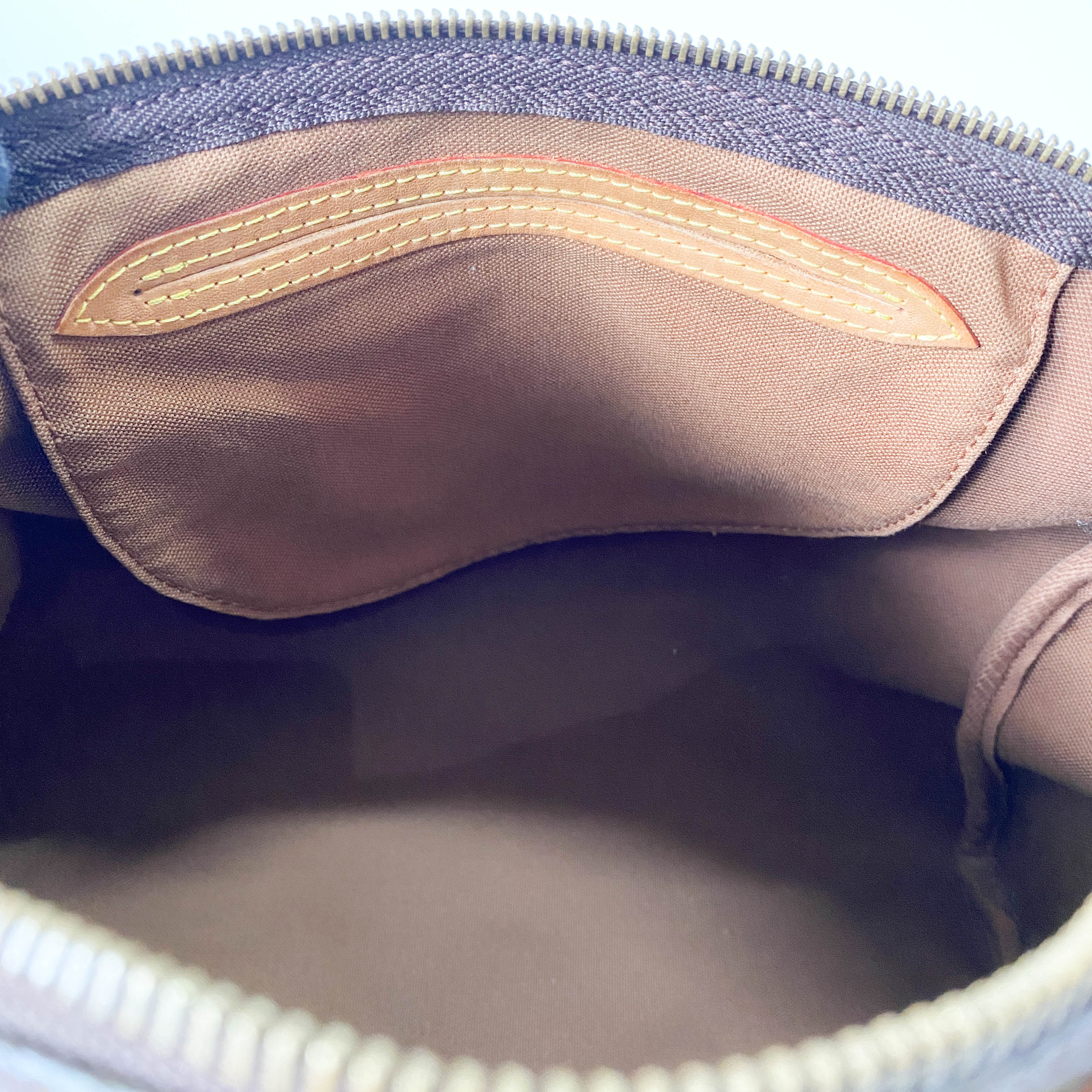 Speedy Monogram 30 Brown Coated Canvas Handbag