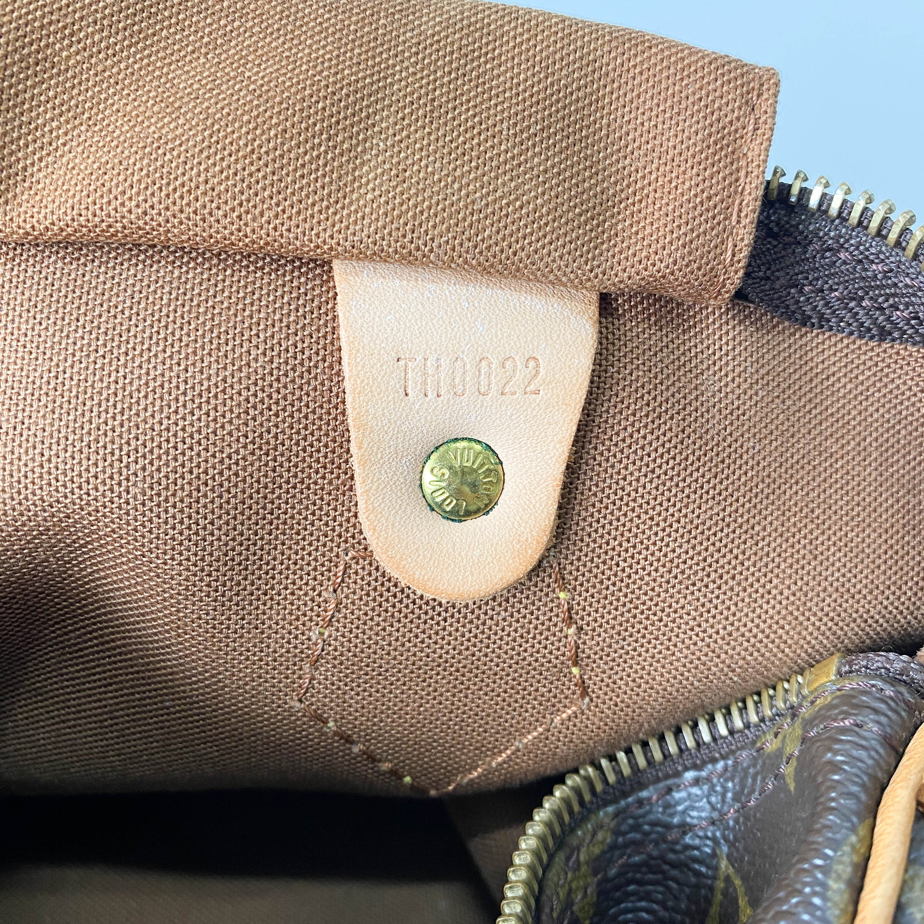 Speedy Monogram 30 Brown Coated Canvas Handbag