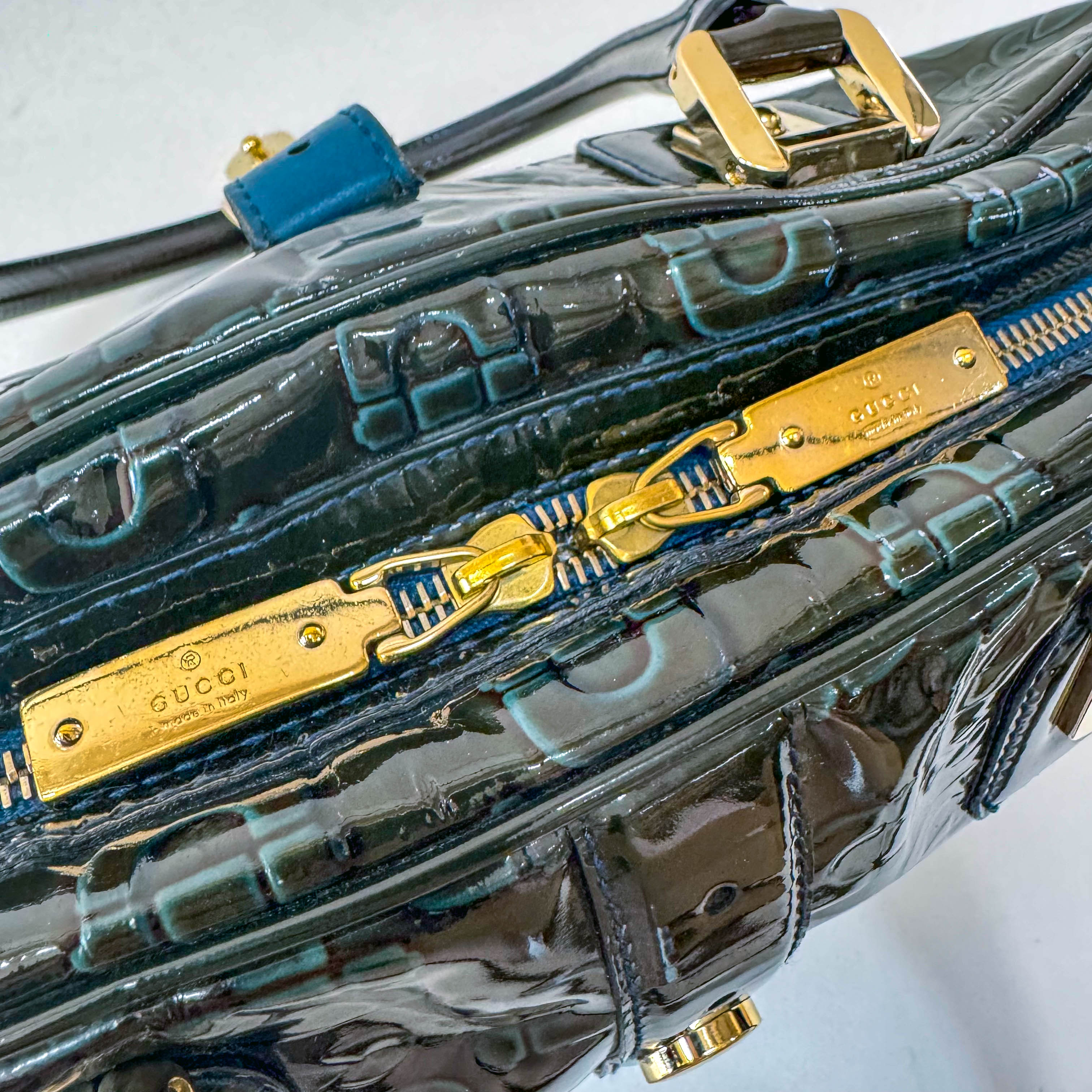 Green Leather Vintage Handbag