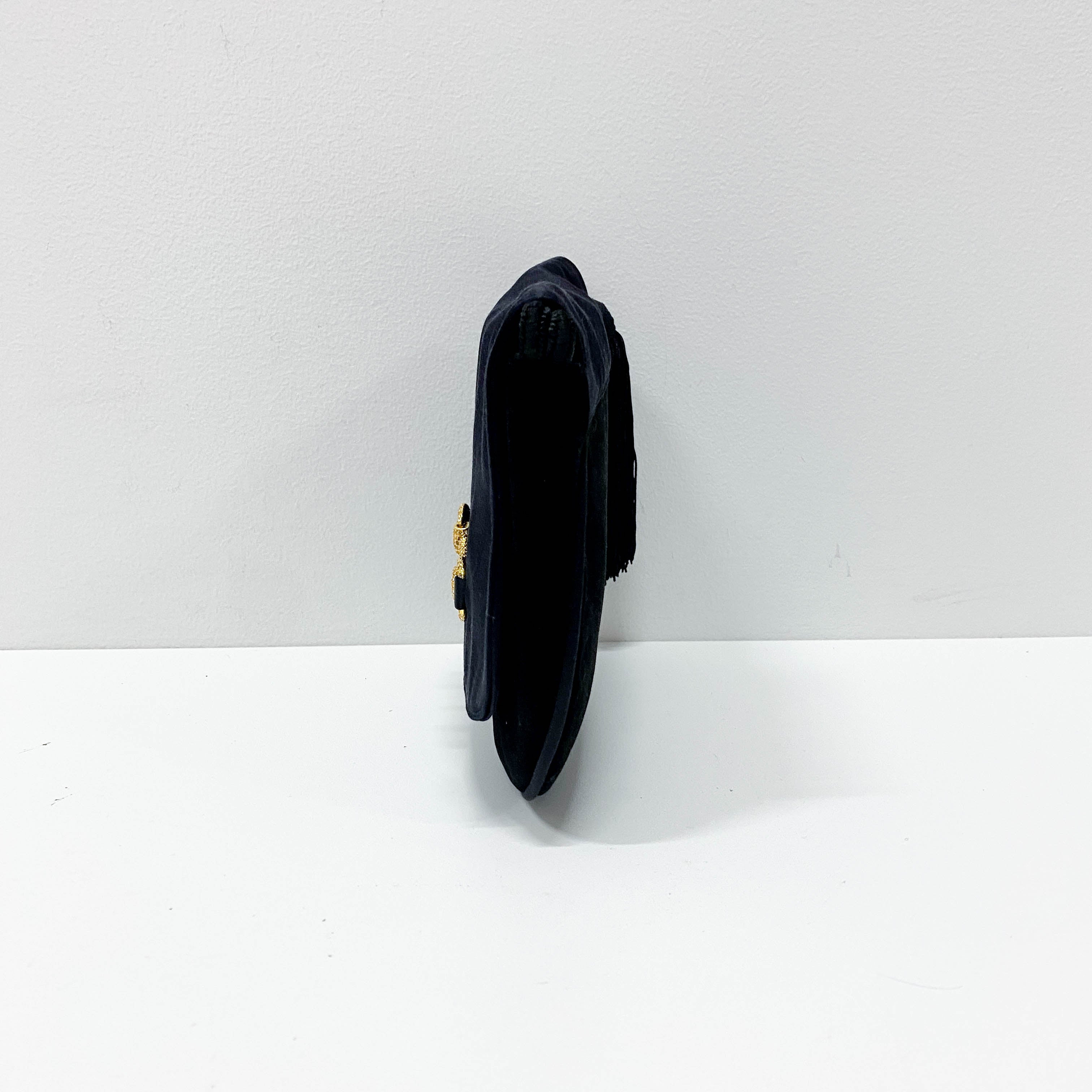 Black Satin Crossbody Bag