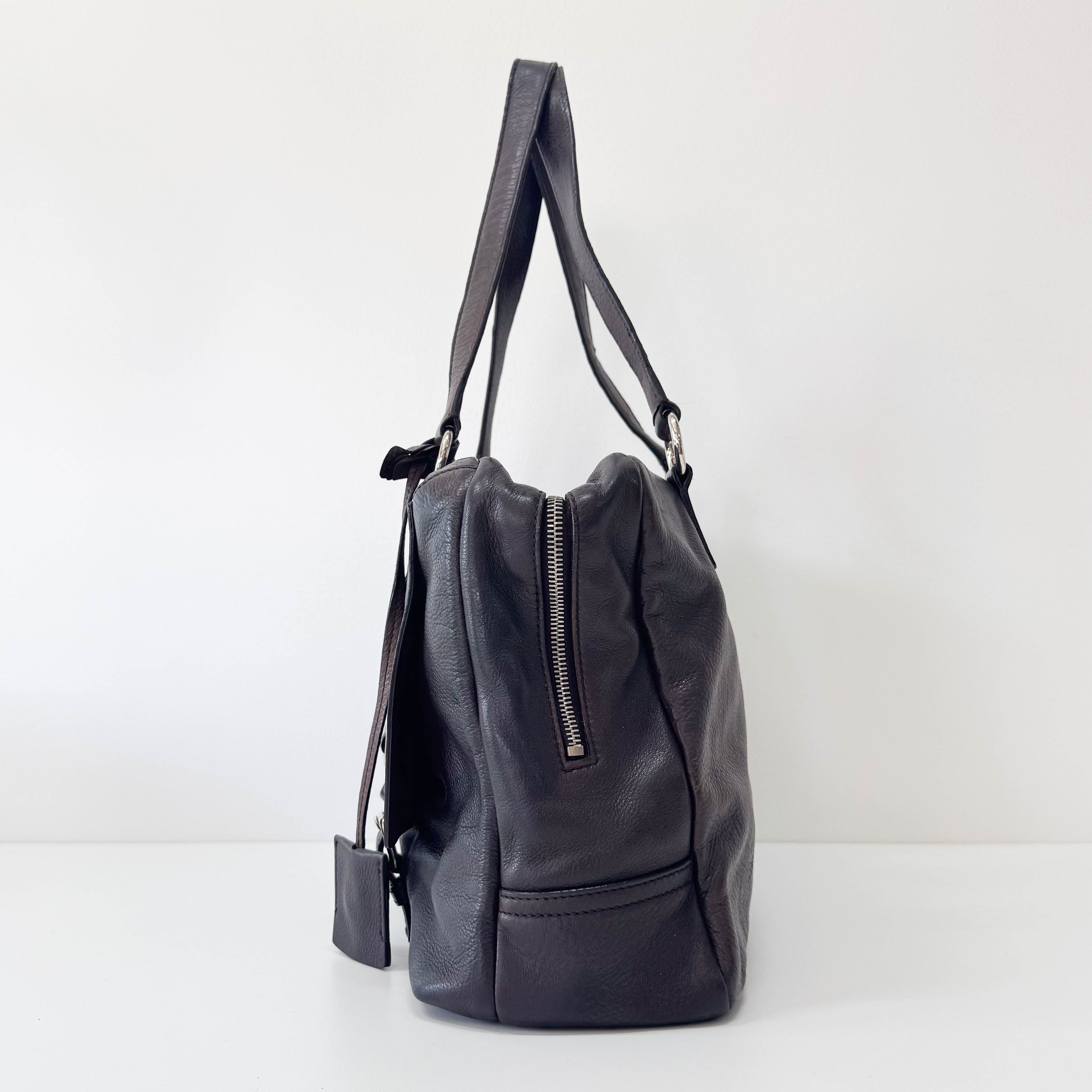 Archive Brown Leather Shoulder Bag