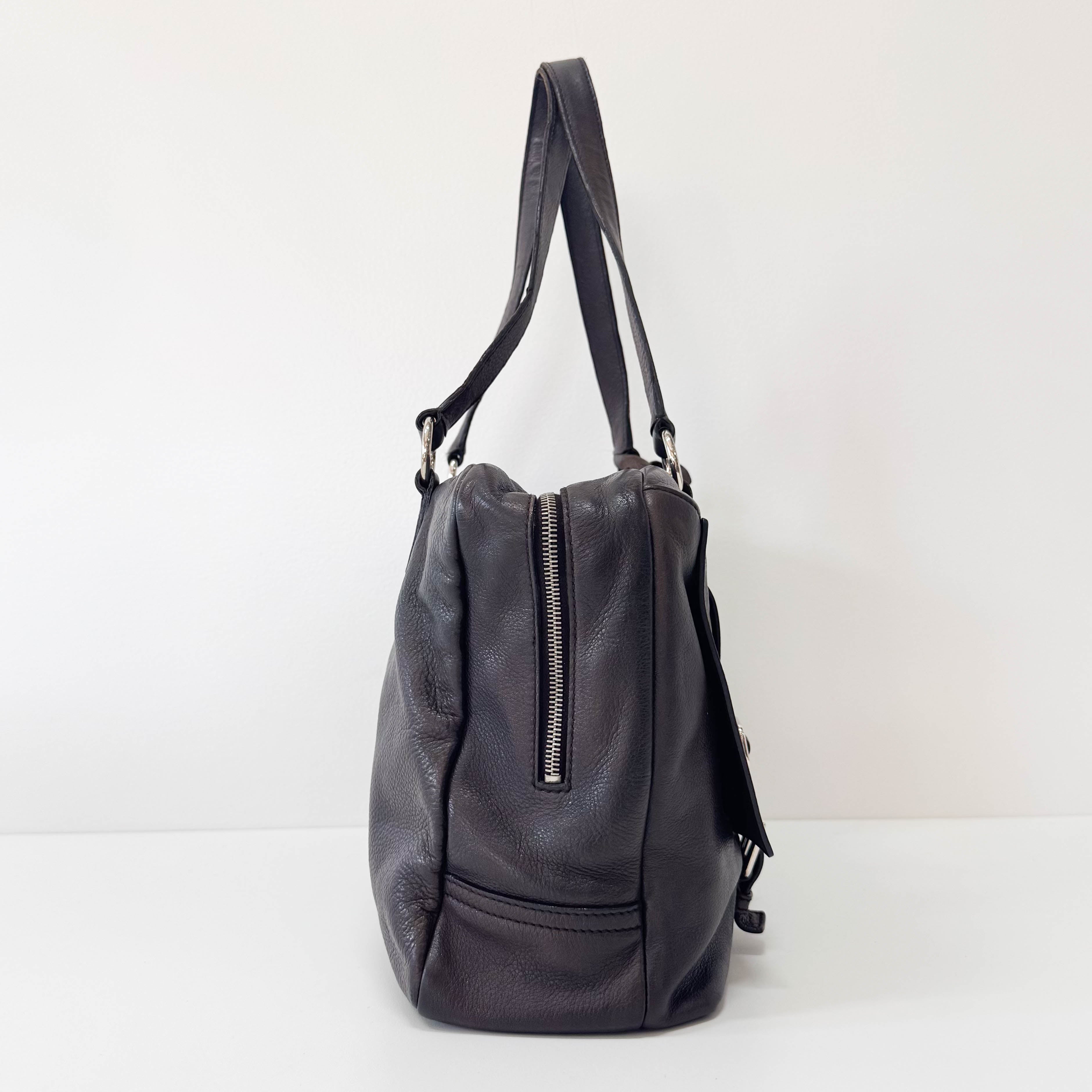 Archive Brown Leather Shoulder Bag