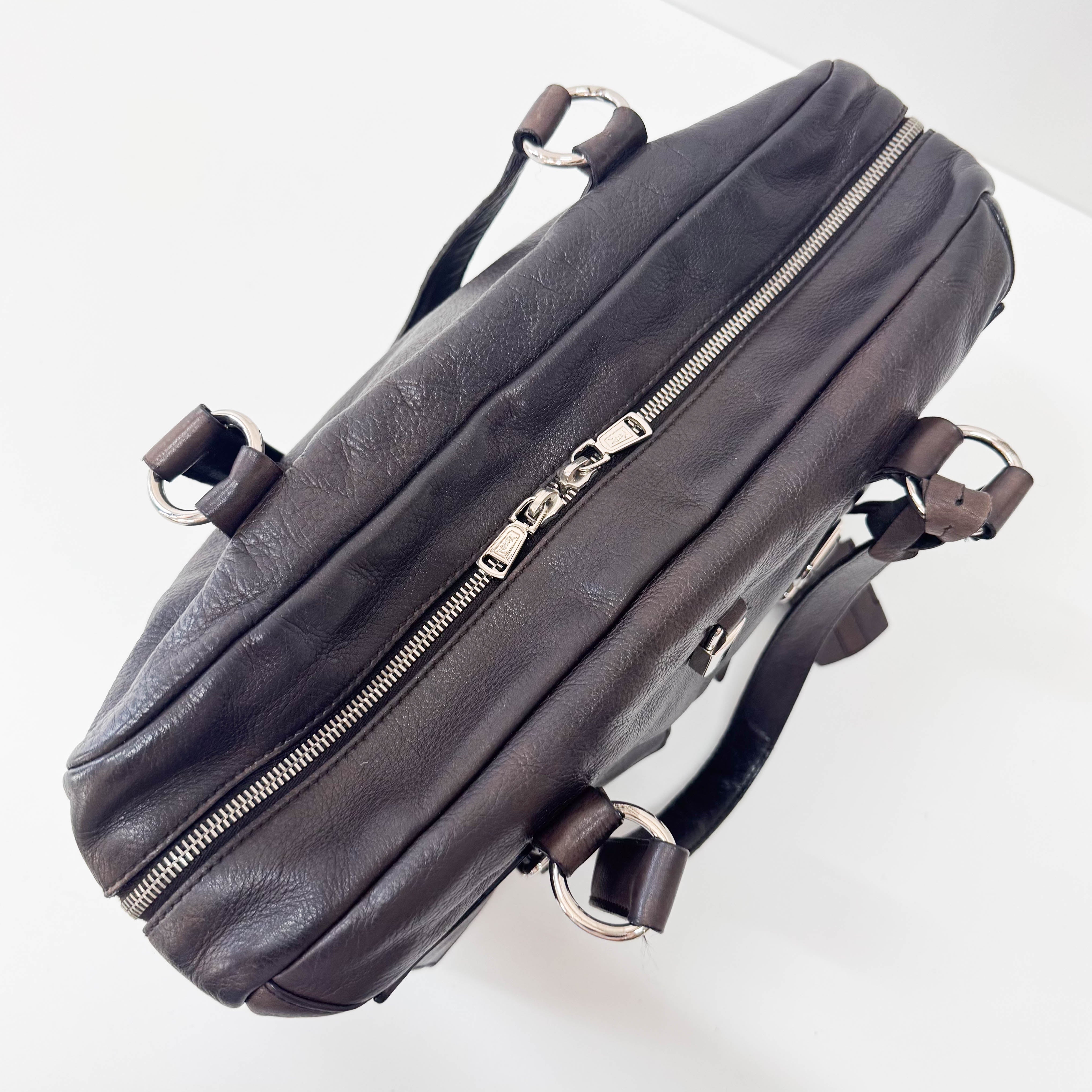 Archive Brown Leather Shoulder Bag