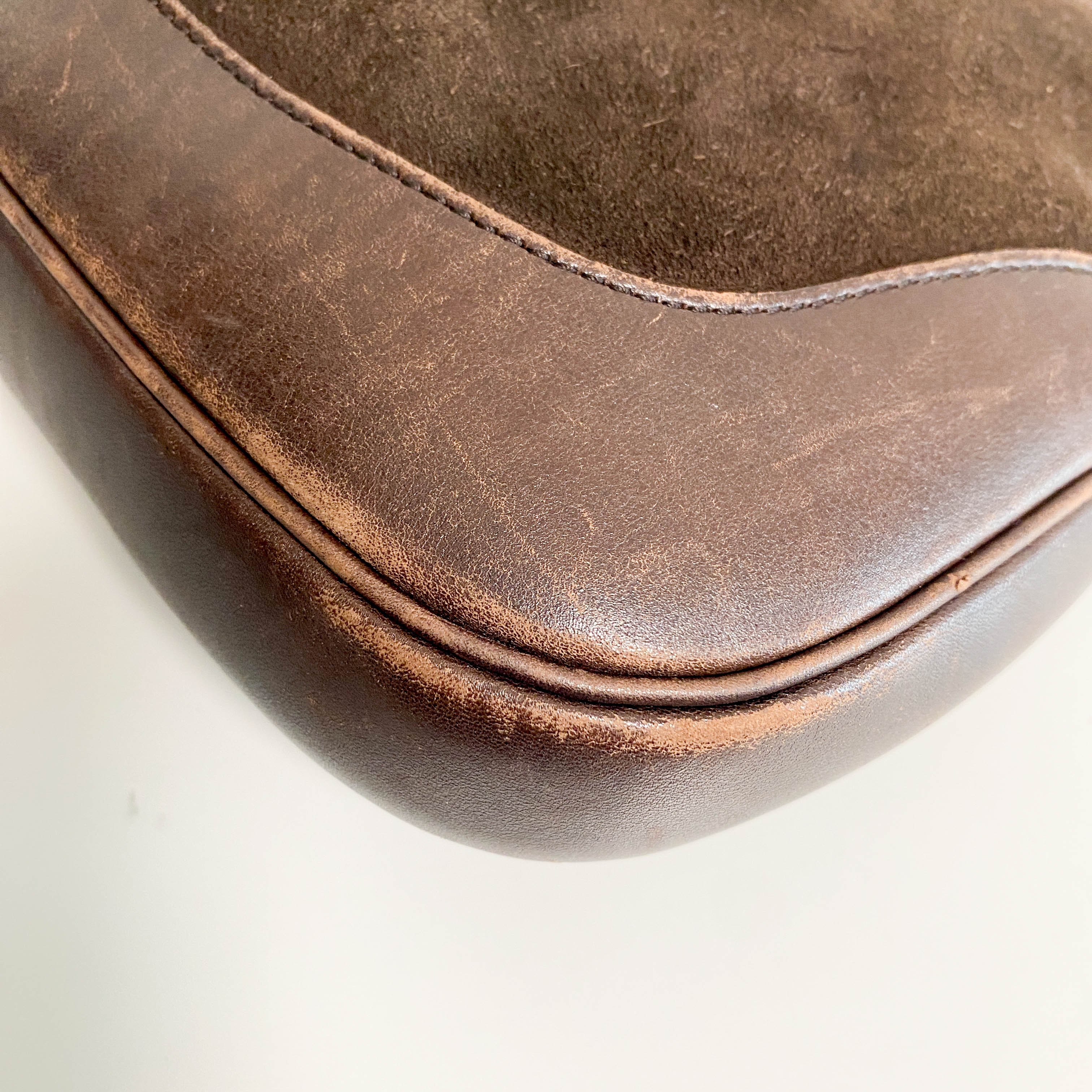 Jackie Brown Suede Shoulder Bag