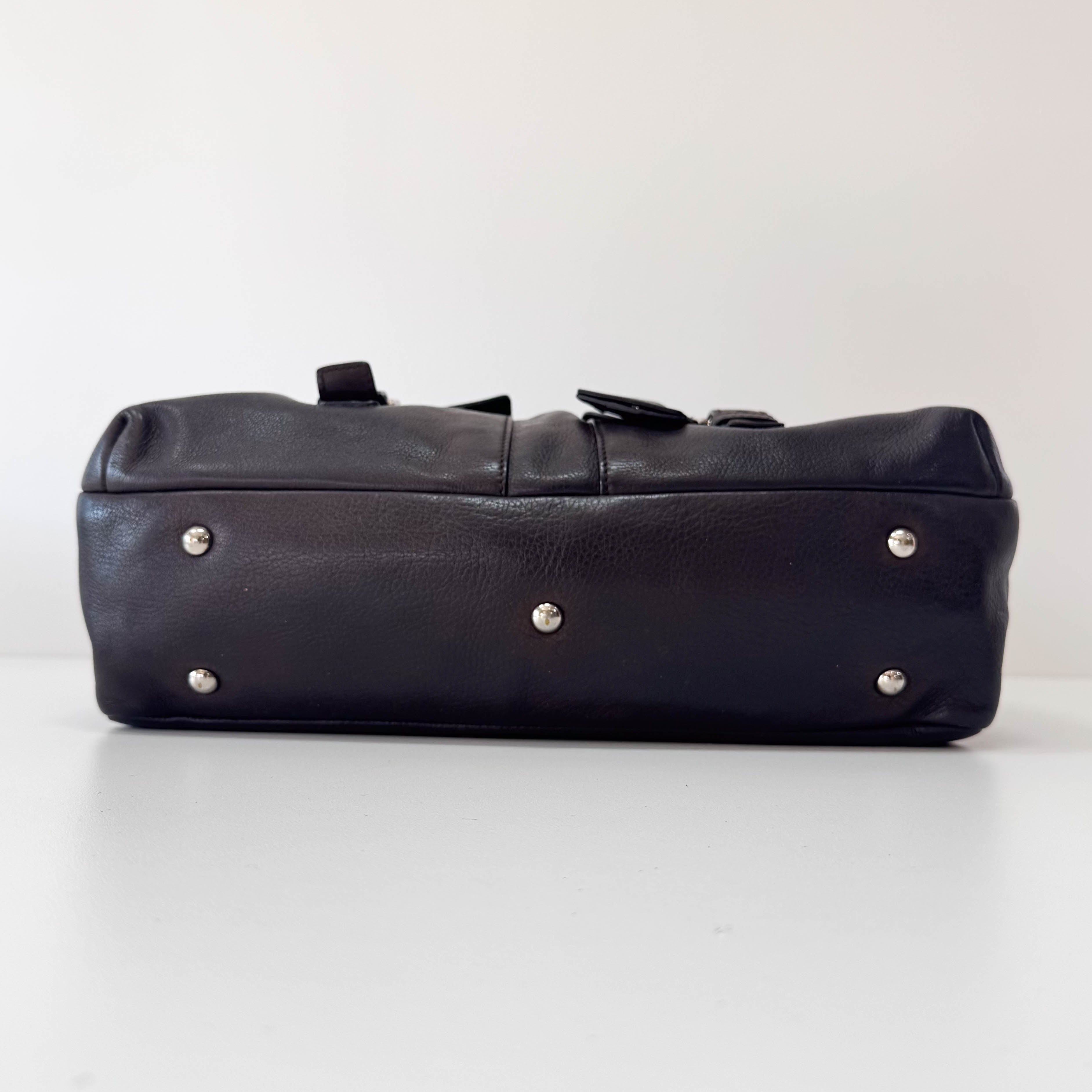 Archive Brown Leather Shoulder Bag